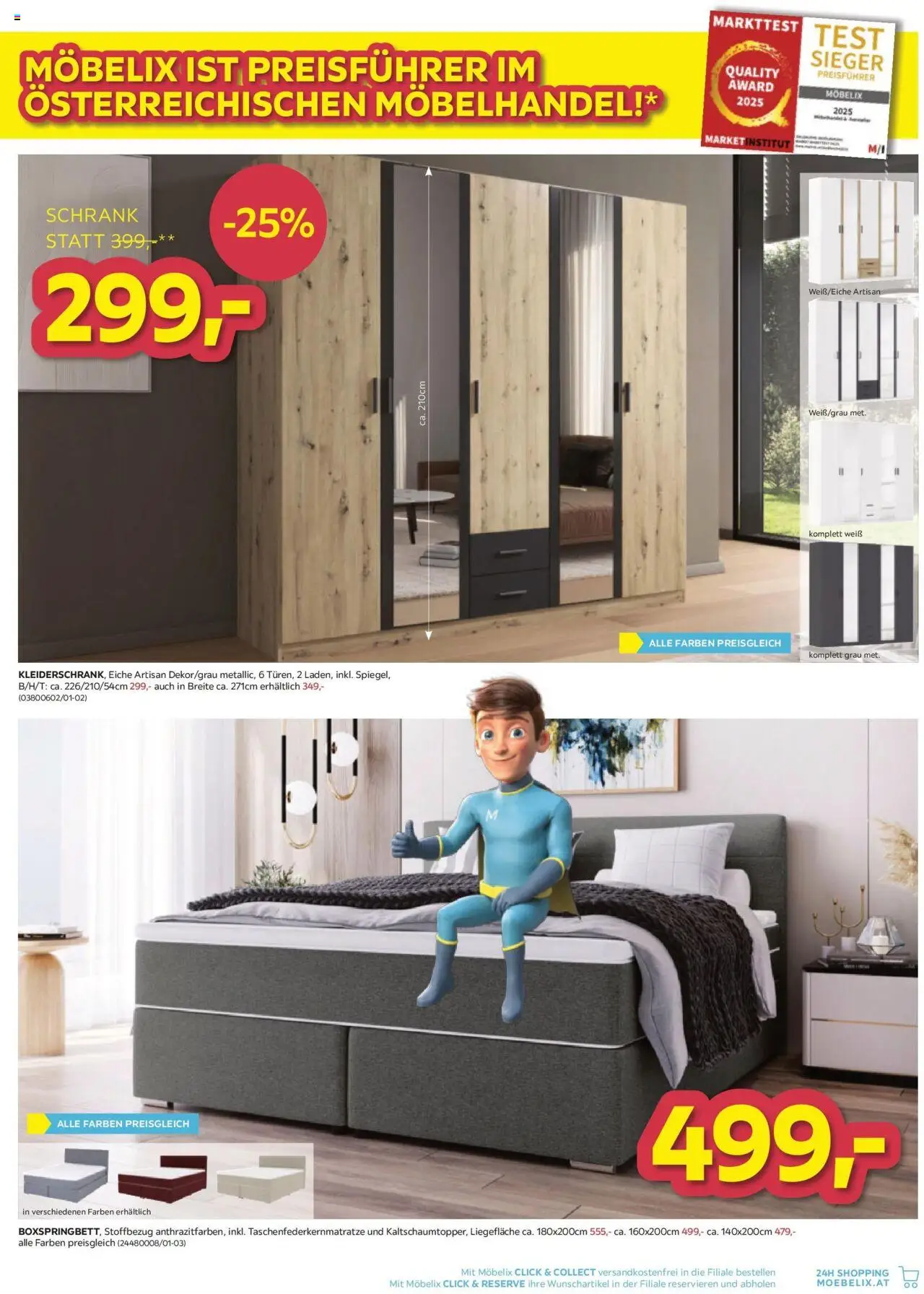 Möbelix Angebote gültig ab 05.08.2025 | Seite: 3 | Produkte: Schrank