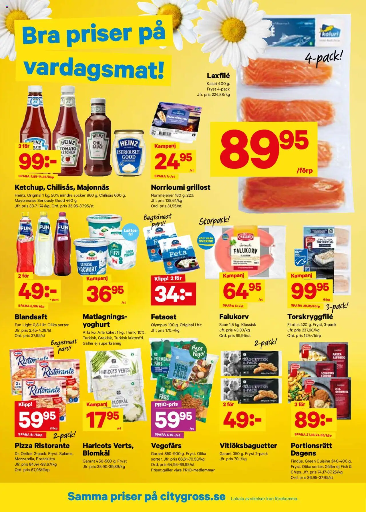 City Gross reklamblad aktuell från 23.06.2025 | Sida: 6 | Produkter: Haricots verts, Fetaost, Vegofärs, Pizza