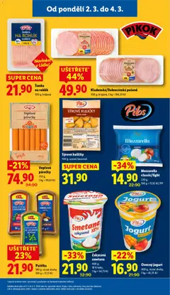 Náhled letáku Šunka na rohlík, Kuřecí, 100 g, krájená od 02.03.2026 | Strana: 15