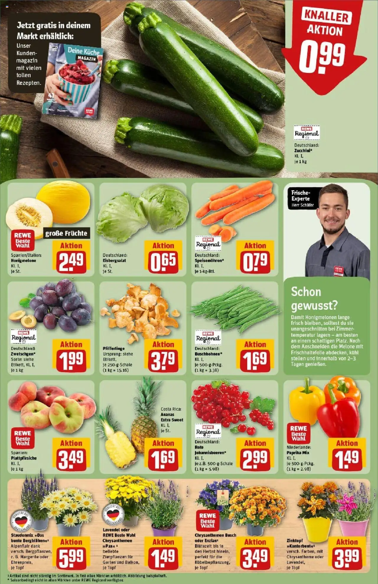 Rewe prospekt Euskirchen	 - gültig ab dem 20.07.2025 | Seite: 7 | Produkte: Eisbergsalat, Paprika, Melone, Lavendel