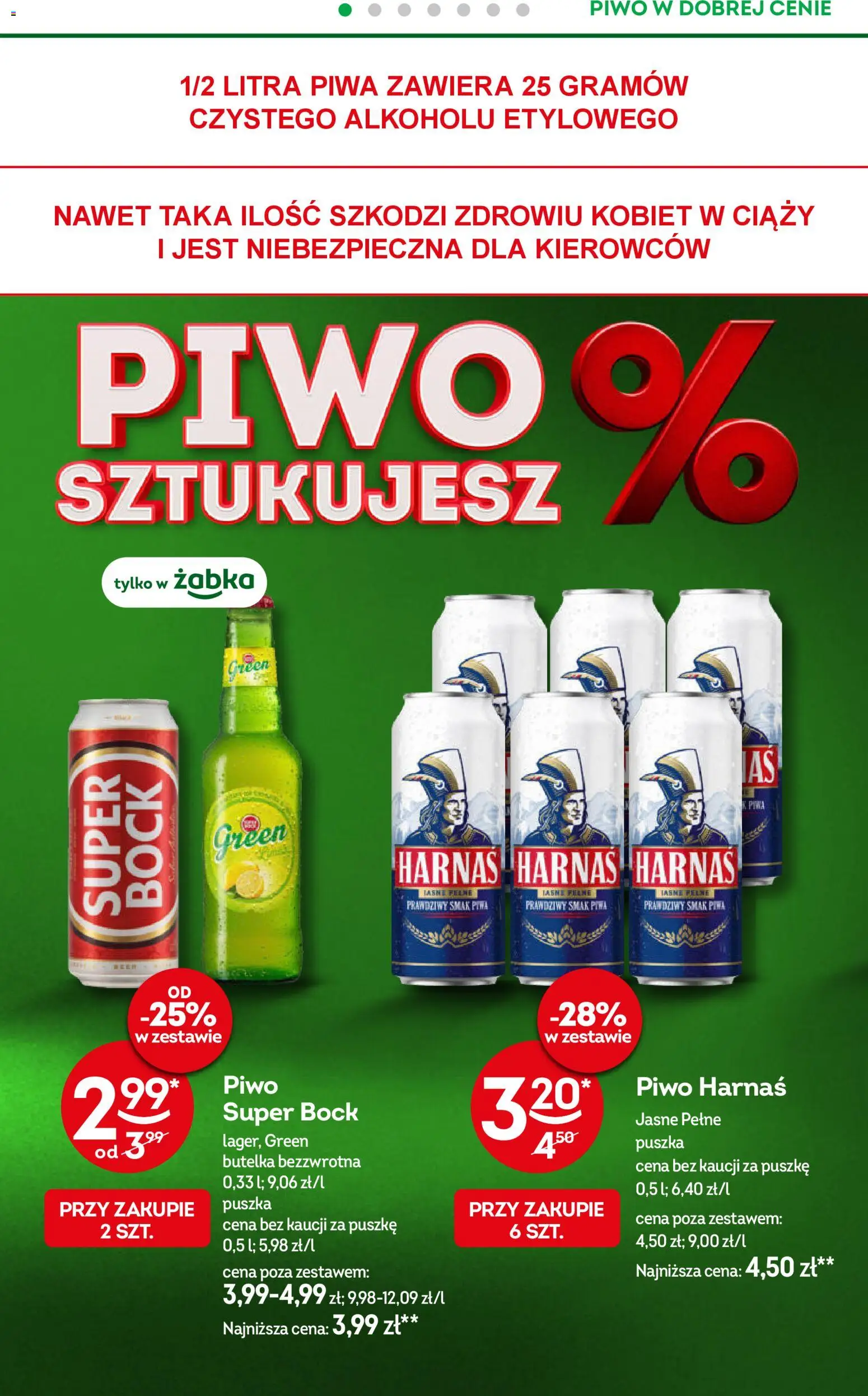 Żabka Gazetka od 14.01.2026 | Strona: 25 | Produkty: Harnaś, Piwo