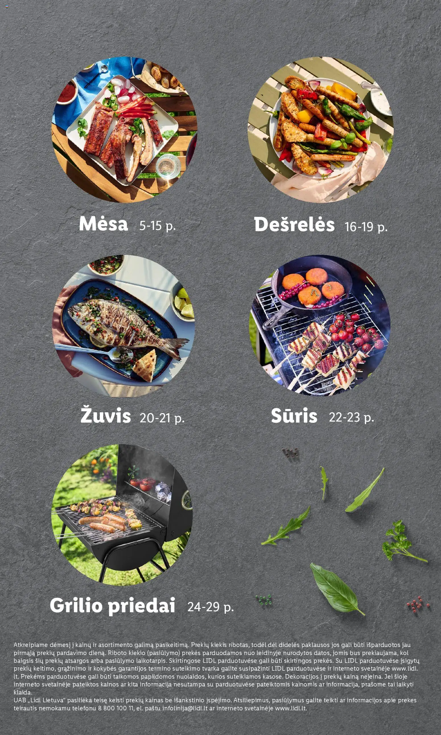 LIDL akcijos nuo 06.04.2026 | Puslapis: 3 | Prekių: Dešrelės, Sūris, Žuvis