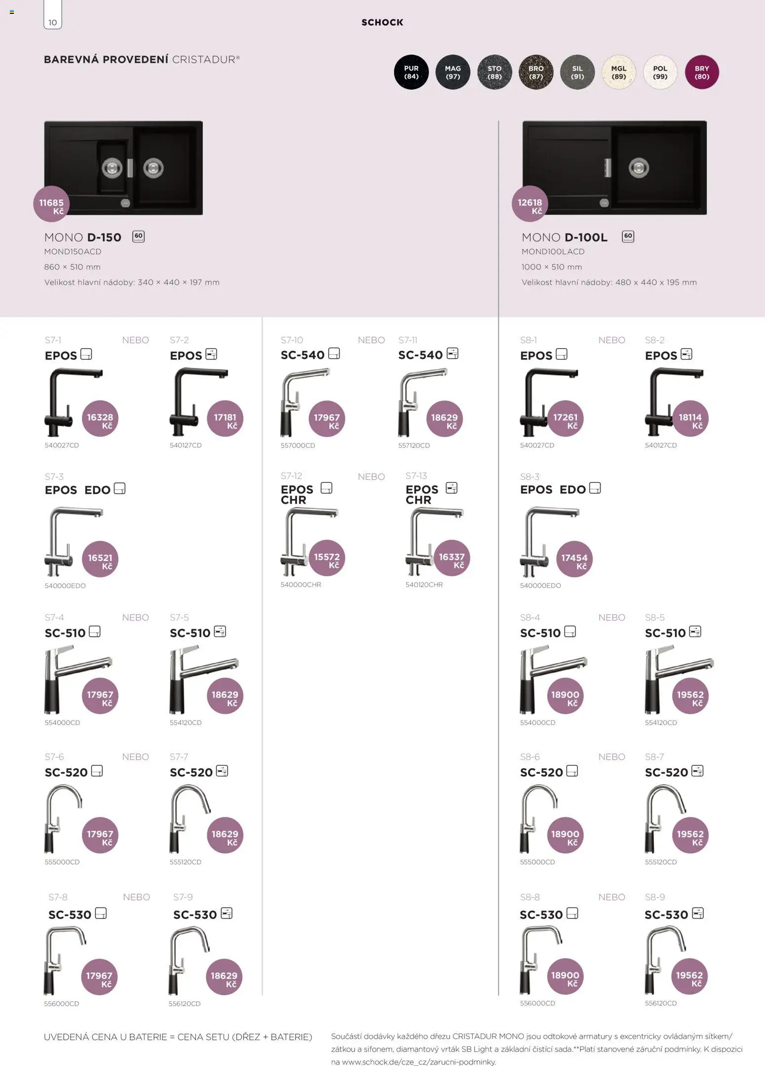 Möbelix leták - Shock od 01.01.2026 | Strana: 10 | Produkty: Dřez, Baterie