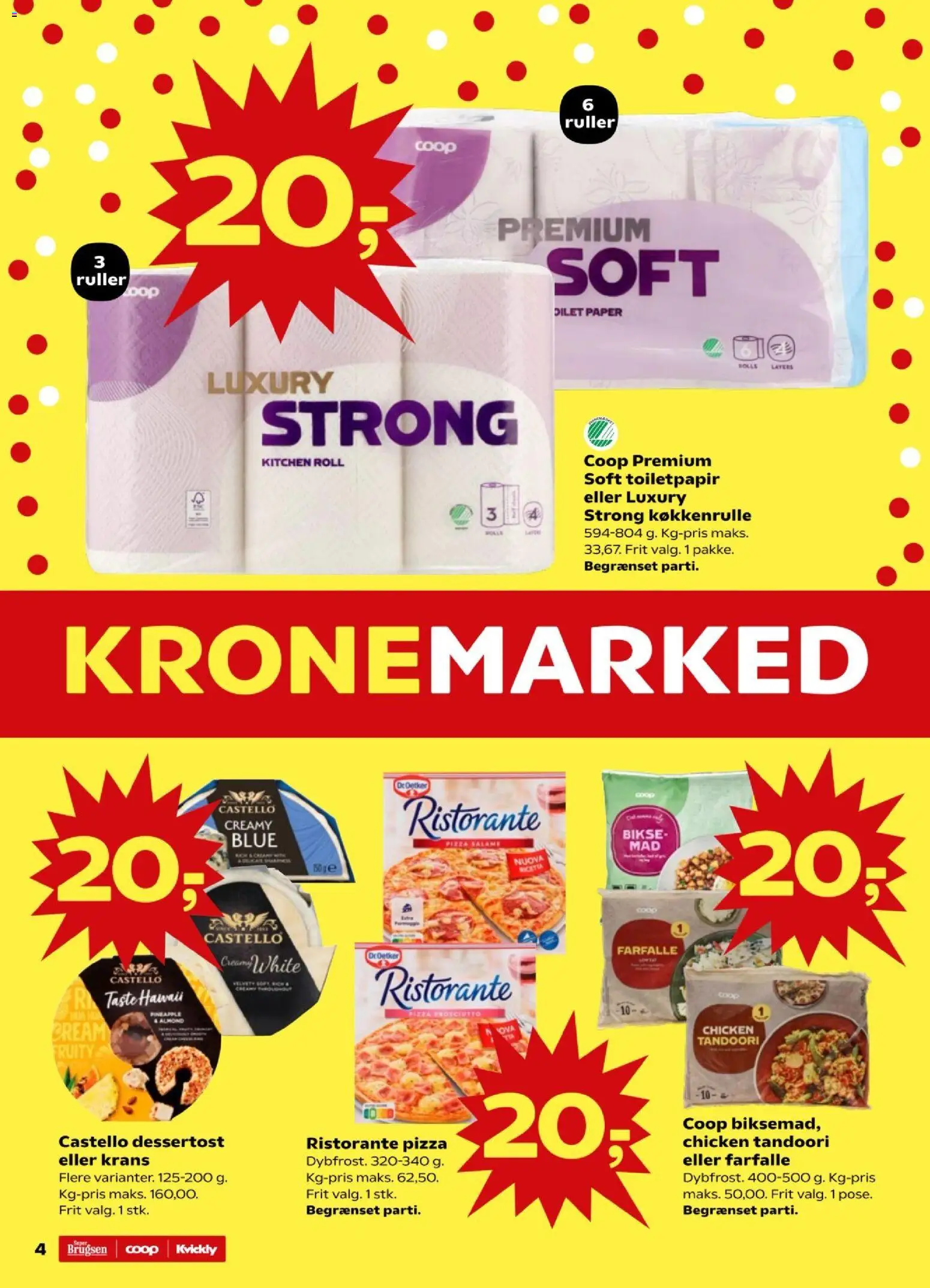 Super Brugsen tilbudsavis – gyldig fra 22.01.2026 | Side: 4 | Produkter: Pizza