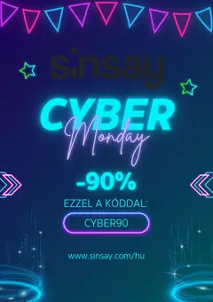 Sinsay Cyber Monday - amely érvényes a következő dátumtól: 01.12.2025