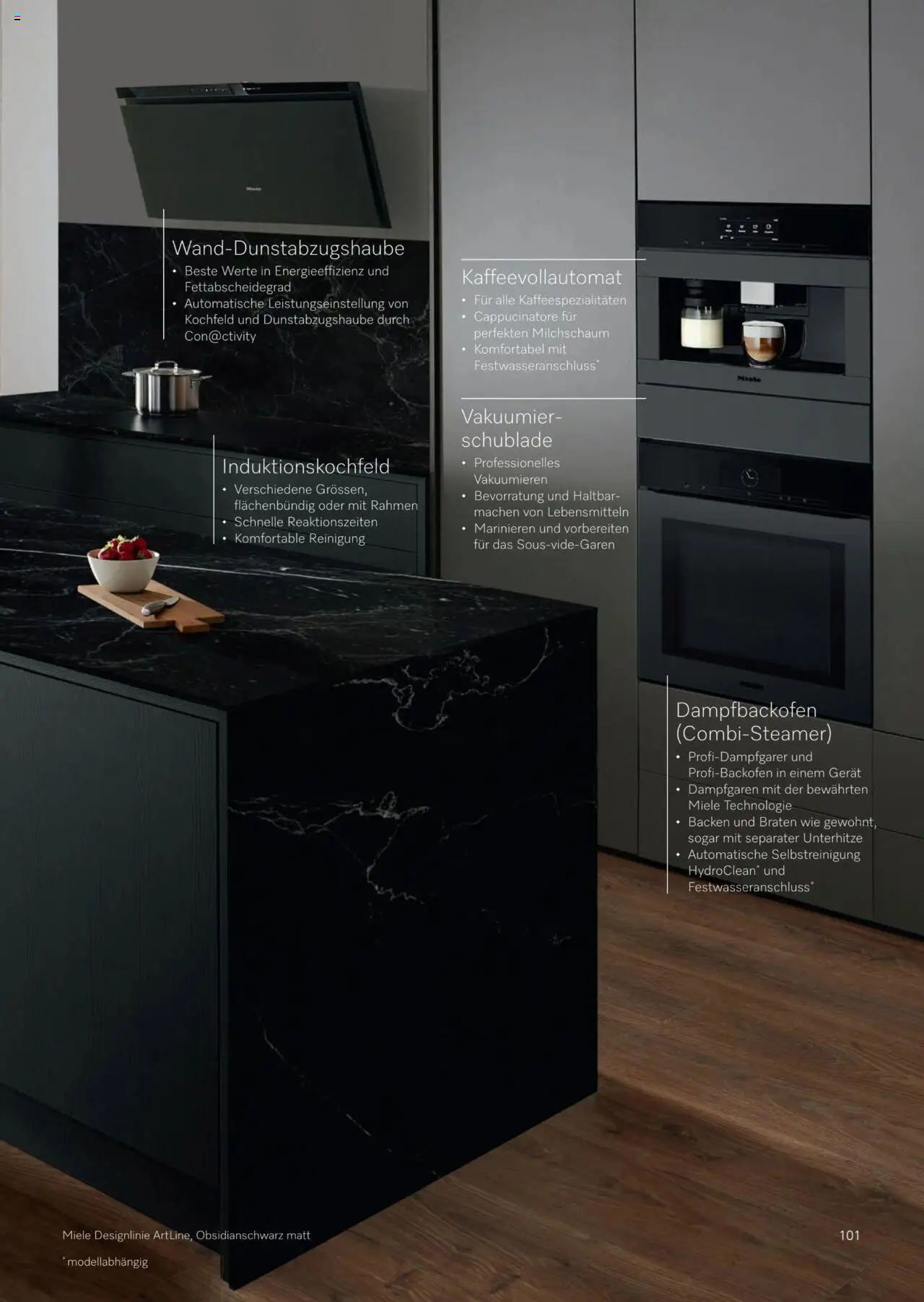 Fust Küchenmagazin ab 04.03.2025 | Seite: 101 | Produkte: Kaffeevollautomat, Kochfeld, Miele