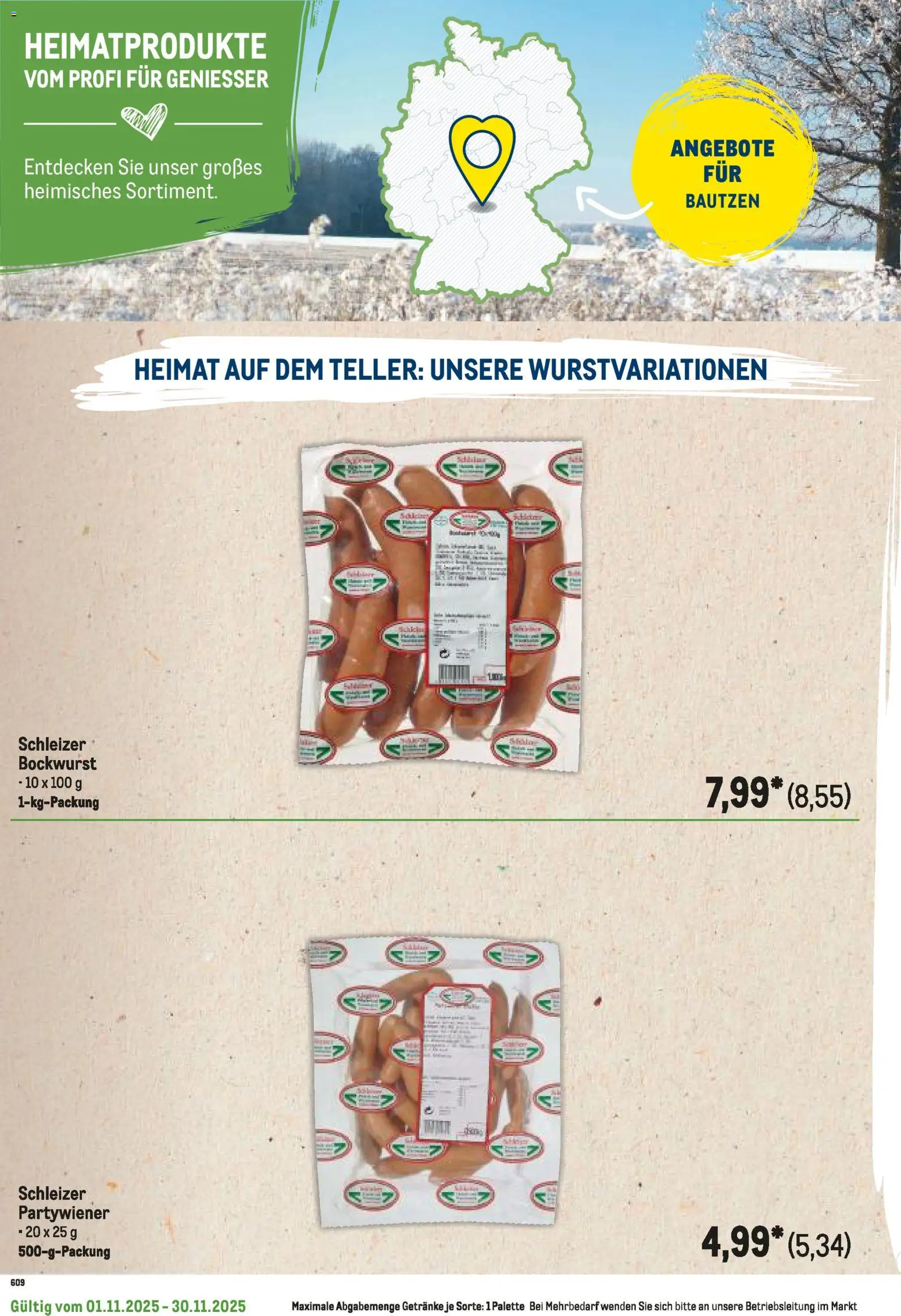 Metro Regionaler Flyer – gültig ab 01.11.2025 | Seite: 120 | Produkte: Bockwurst