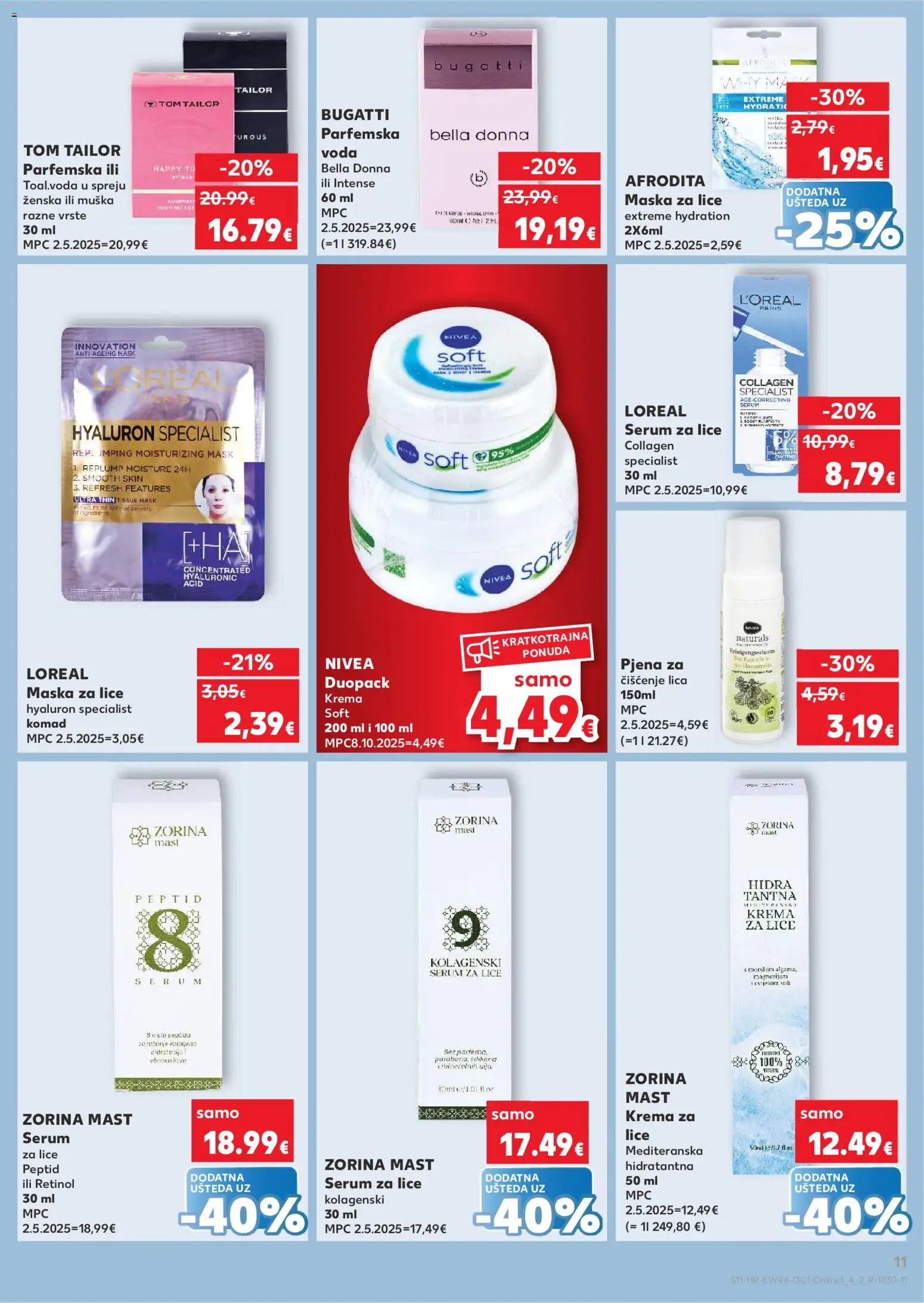 Kaufland katalog | vrijedi od 29.10.2025 | Stranica: 11 | Proizvodi: Maska za lice, Maska, Krema, Nivea