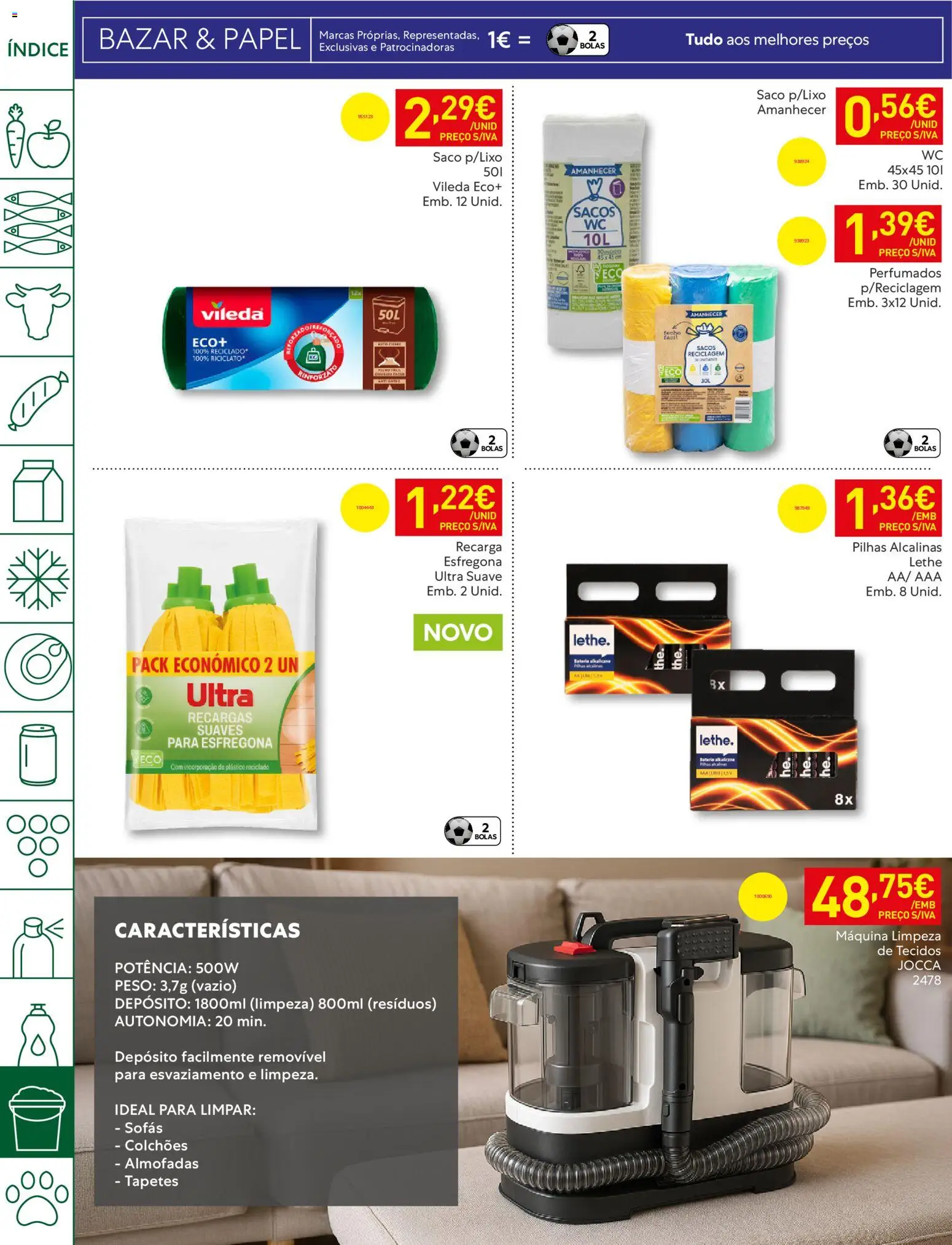 Recheio folheto │ válido de 21.04.2026 | Página: 52 | Produtos: Sofás, Colchões, Pilhas