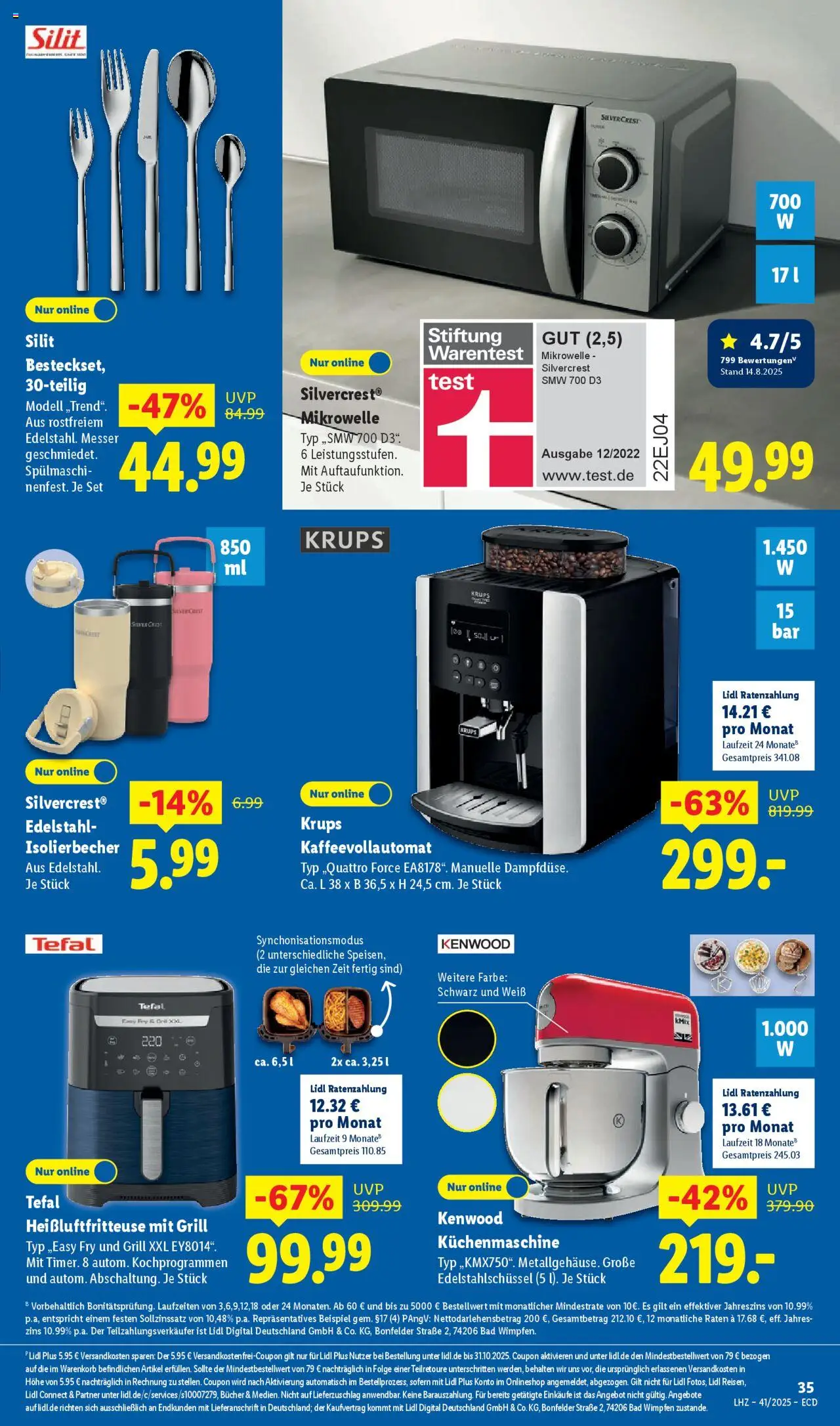 Lidl Prospekt 	 – gültig ab 06.10.2025 | Seite: 53 | Produkte: Krups, Mikrowelle, Grill, Kaffeevollautomat