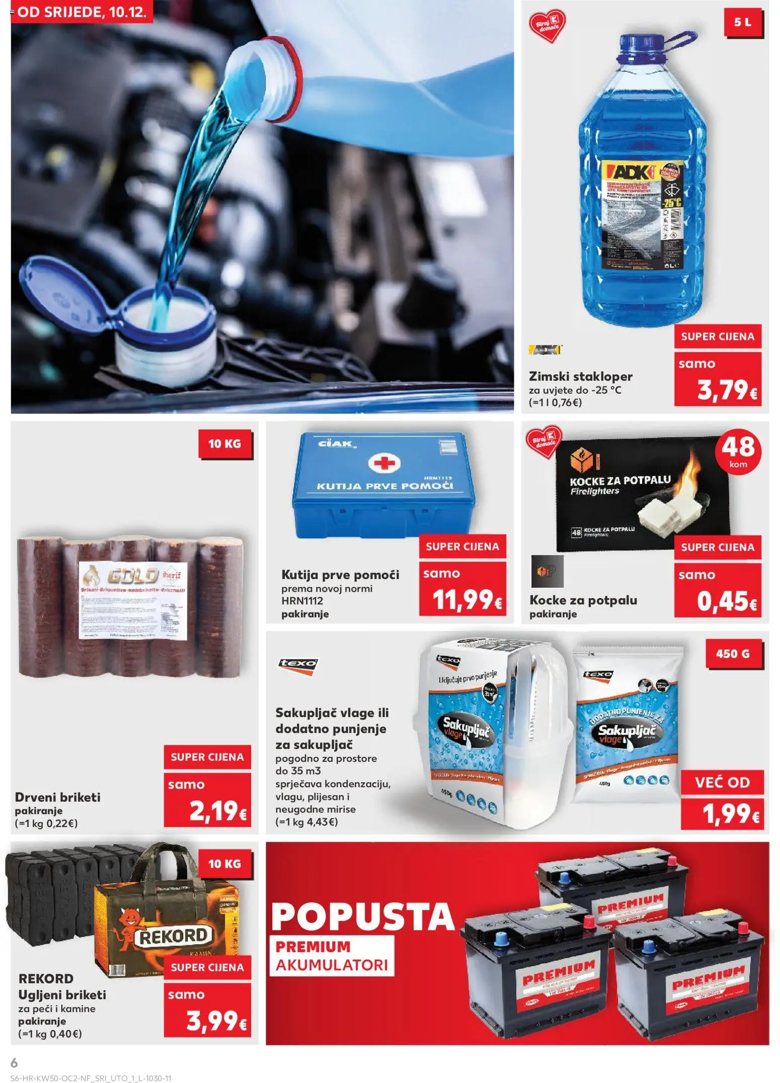 Kaufland katalog | vrijedi od 10.12.2025 | Stranica: 6 | Proizvodi: Kutija, Kocke za potpalu, Drveni briketi, Briketi