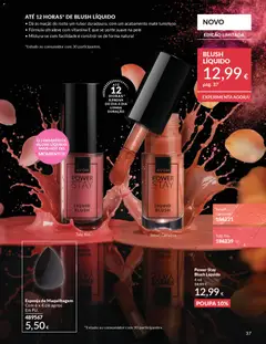 Pré-visualização Power Stay Blush Líquido, 4 ml válido de 01.04.2026 | Página: 37 | Produtos: Blush, Esponja, Maquilhagem, Maçãs