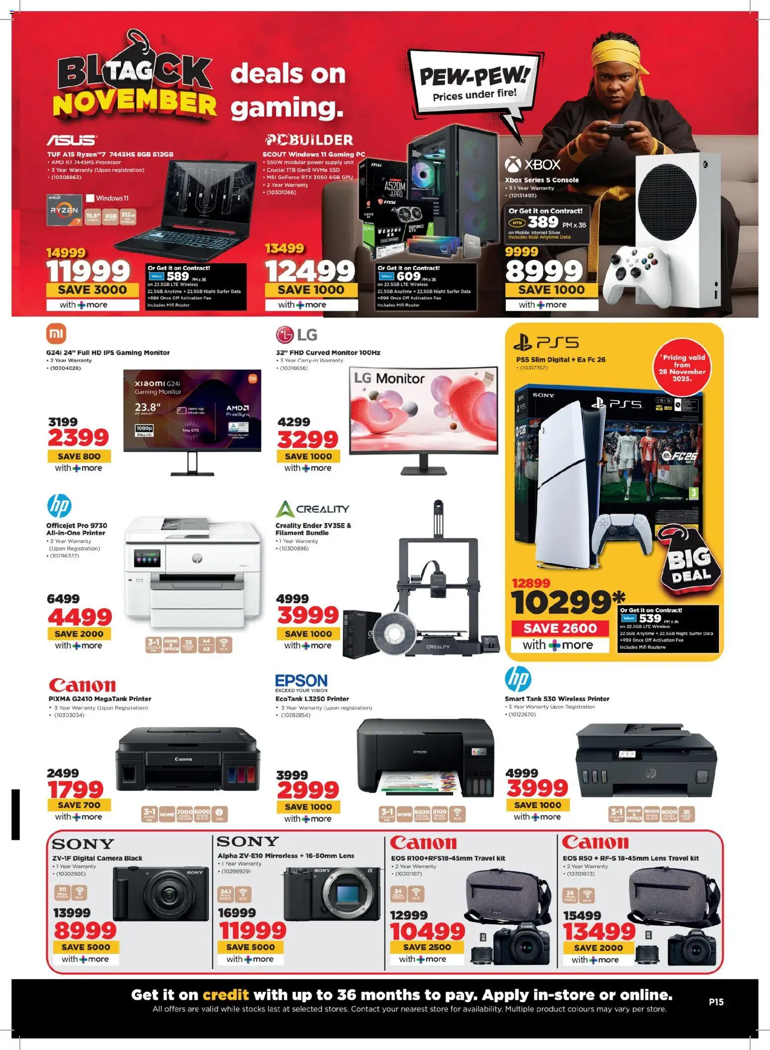 New HiFi Corp catalogue – valid from 24.11.2025 | Page: 15 | Products: Router, PC, Camera, Xbox