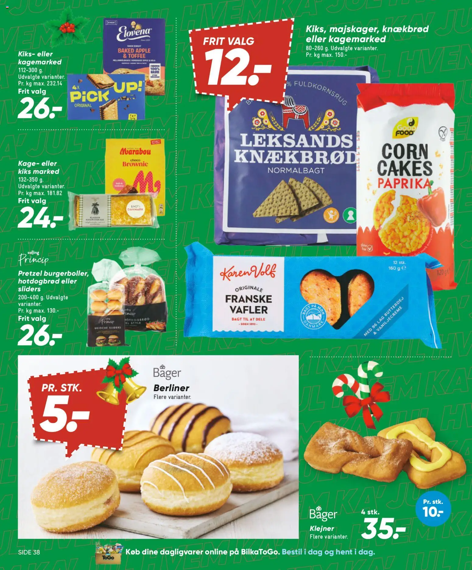 Bilka tilbudsavis – gyldig fra 28.11.2025 | Side: 44 | Produkter: Butterdej, Hotdogbrød, Vafler, Knækbrød