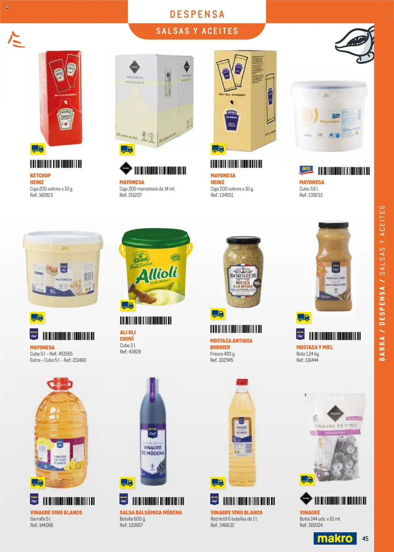 Makro - Menú y Barra Península │ válido desde el 08.09.2025 | Página: 45 | Productos: Vino, Οθόνη προβολής, Bolsa, Caja