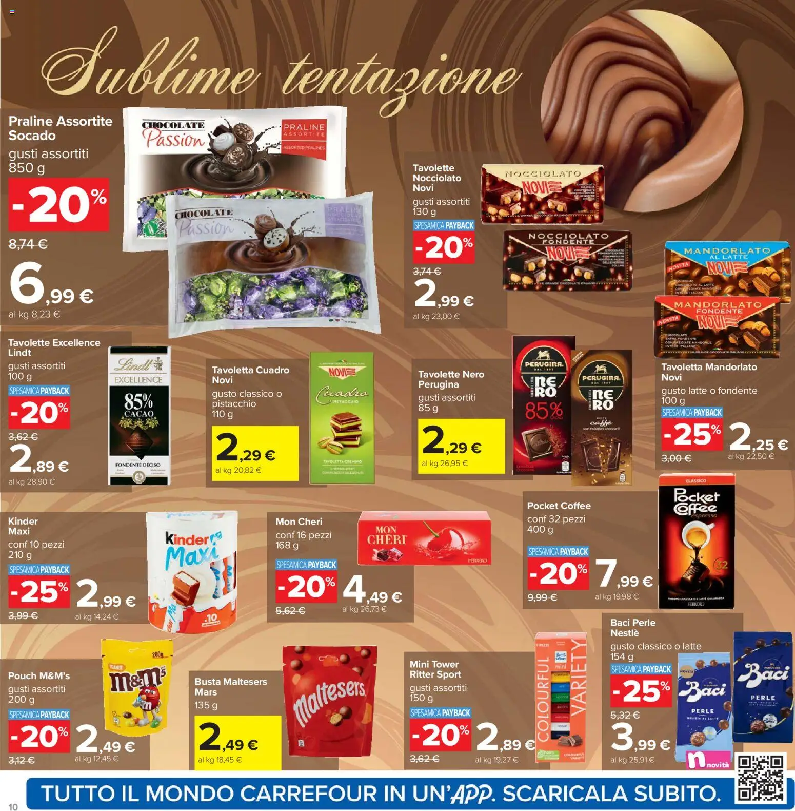 Volantino Carrefour del 17.11.2025 | Pagina: 10 | Prodotti: Cioccolato, Latte, Cacao