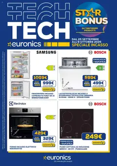 Anteprima del volantino Euronics Incasso catalogo valido a partire dal 24.09.2025