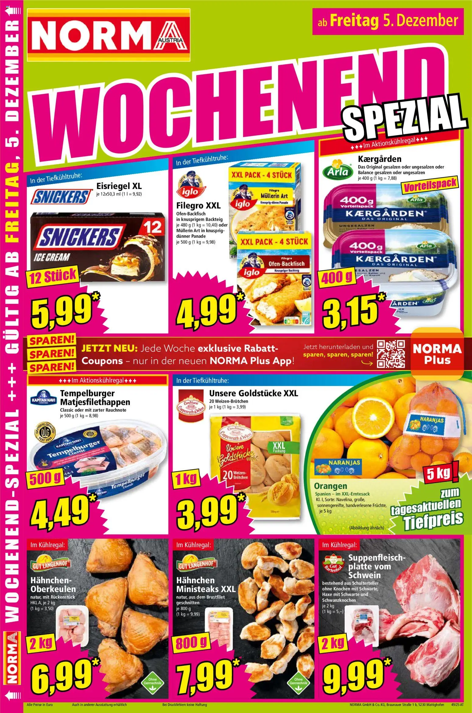 Norma Flugblatt gültig ab 01.12.2025 | Seite: 18 | Produkte: Orangen