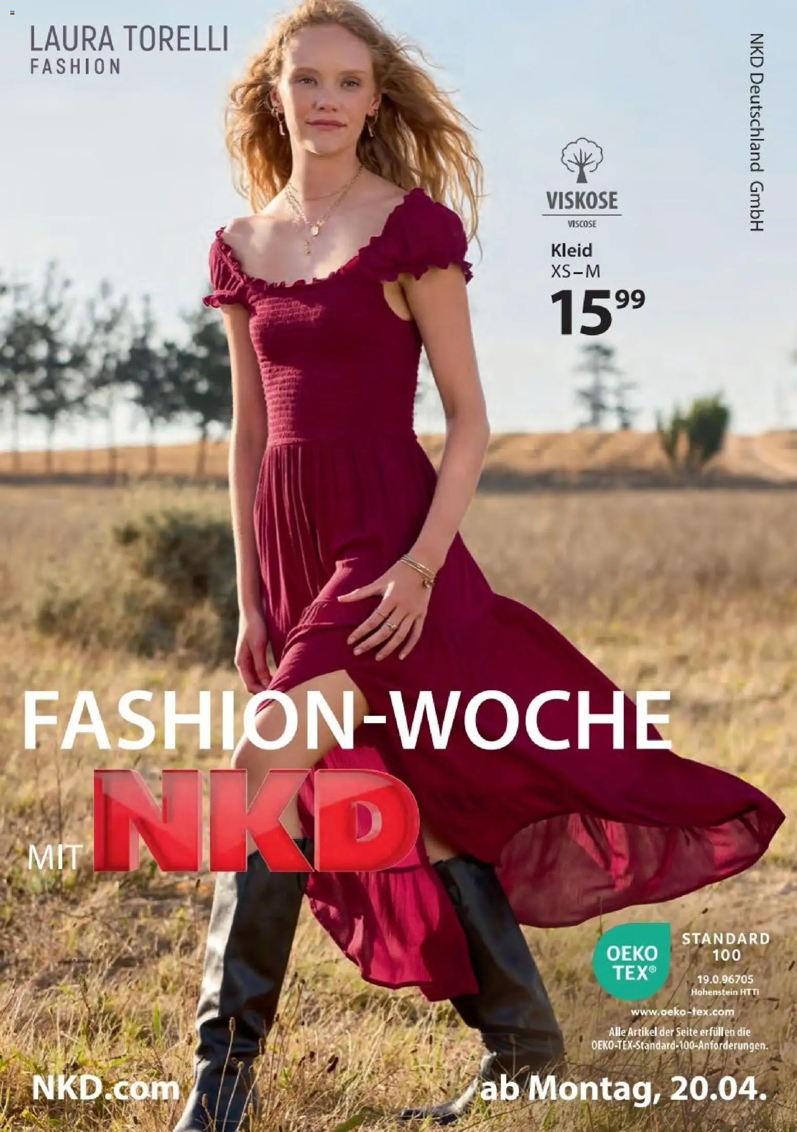 NKD Prospekt 	 – gültig ab 20.04.2026 | Seite: 1 | Produkte: Kleid