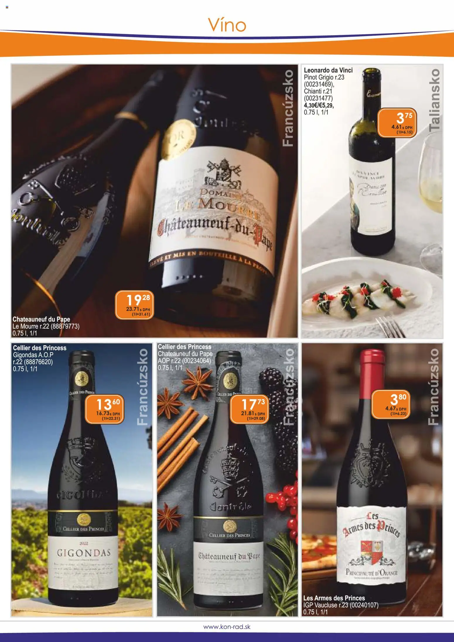 Nové KON - RAD akcie – leták je platný od 01.01.2026 | Strana: 10 | Produkty: Víno
