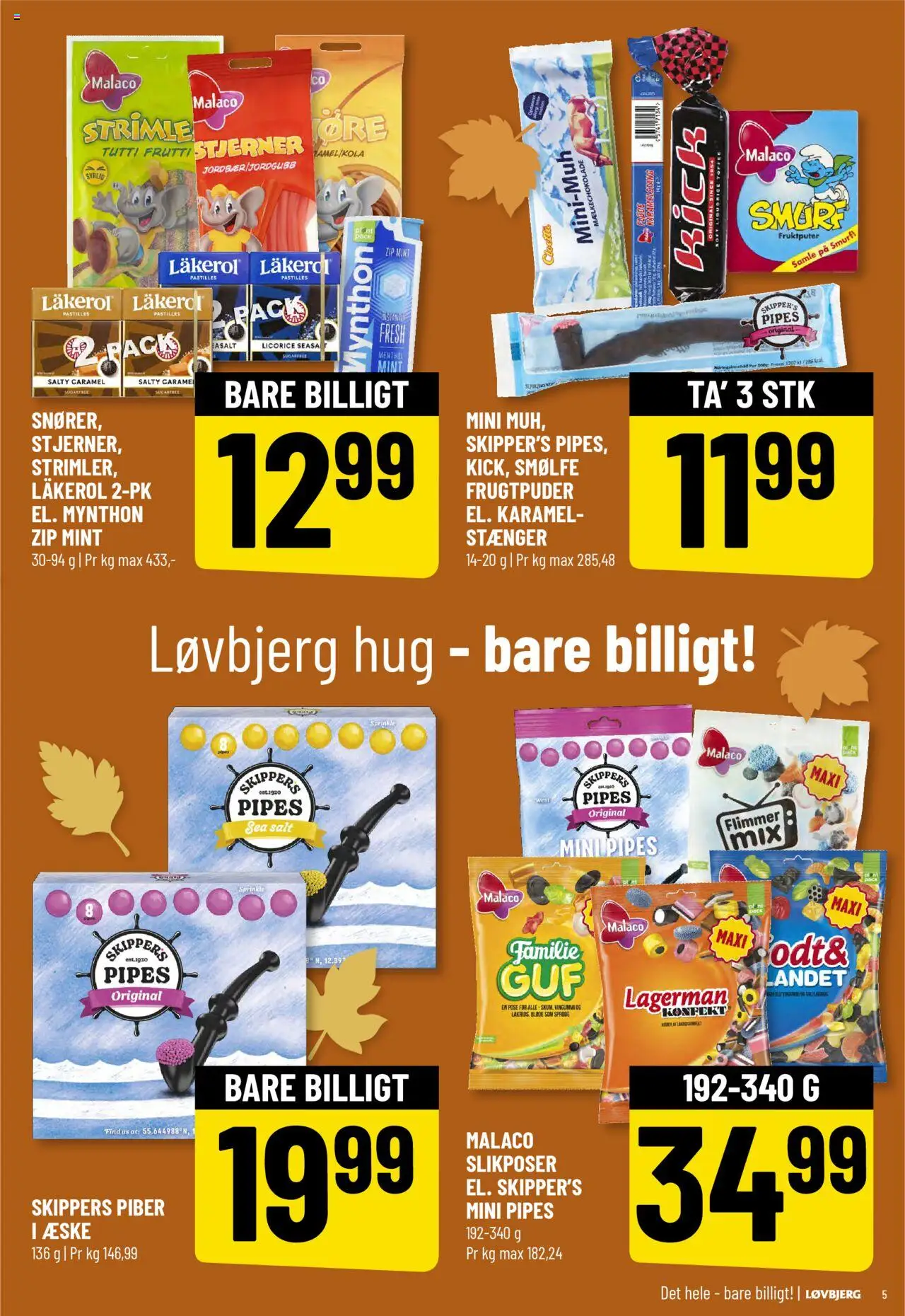 Løvbjerg tilbudsavis – gyldig fra 10.10.2025 | Side: 5 | Produkter: Fløde, Salt, Vingummi, Søm