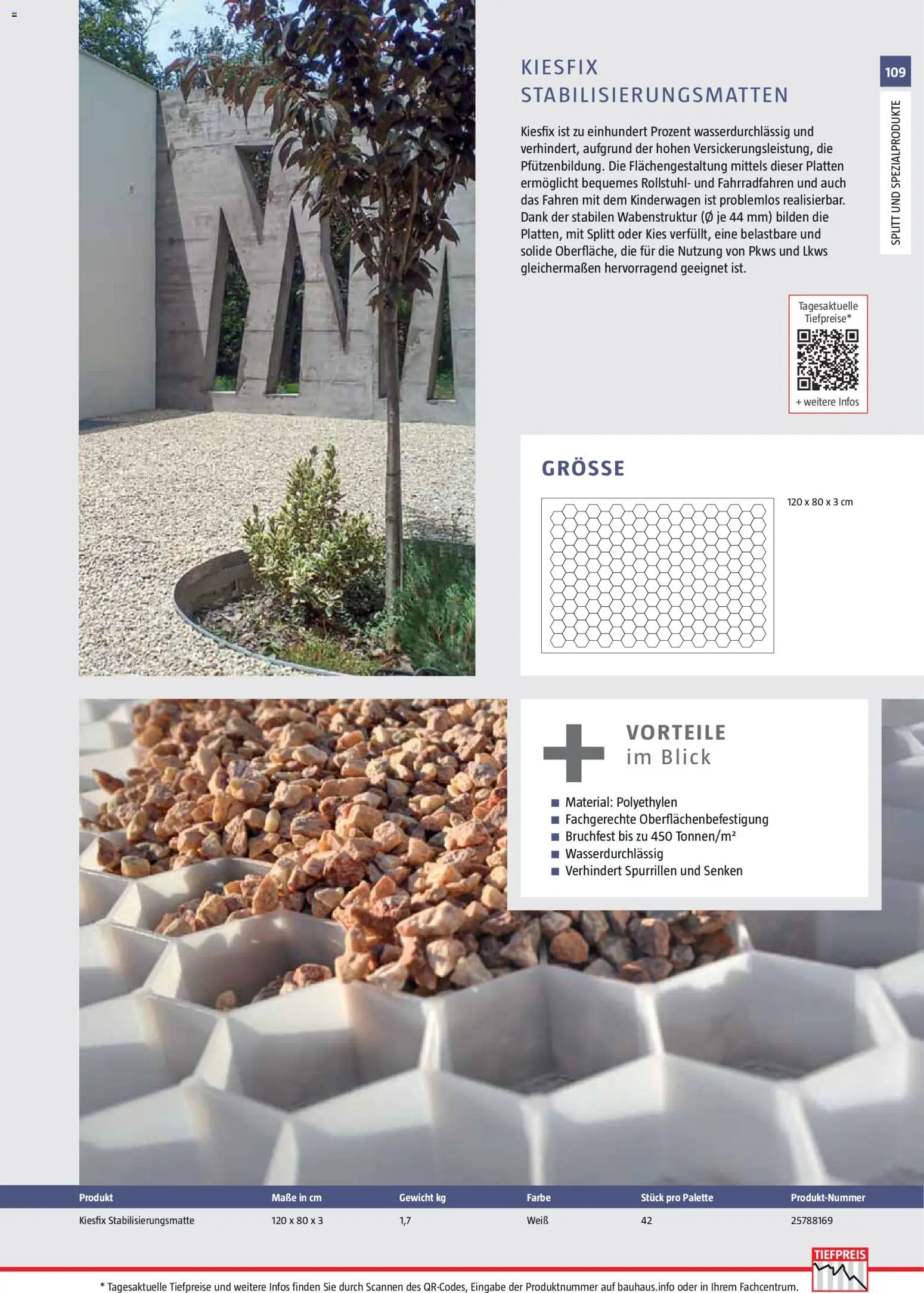 Bauhaus Gartenbaumaterialien 2026 – gültig ab 02.03.2026 | Seite: 109 | Produkte: Gewicht