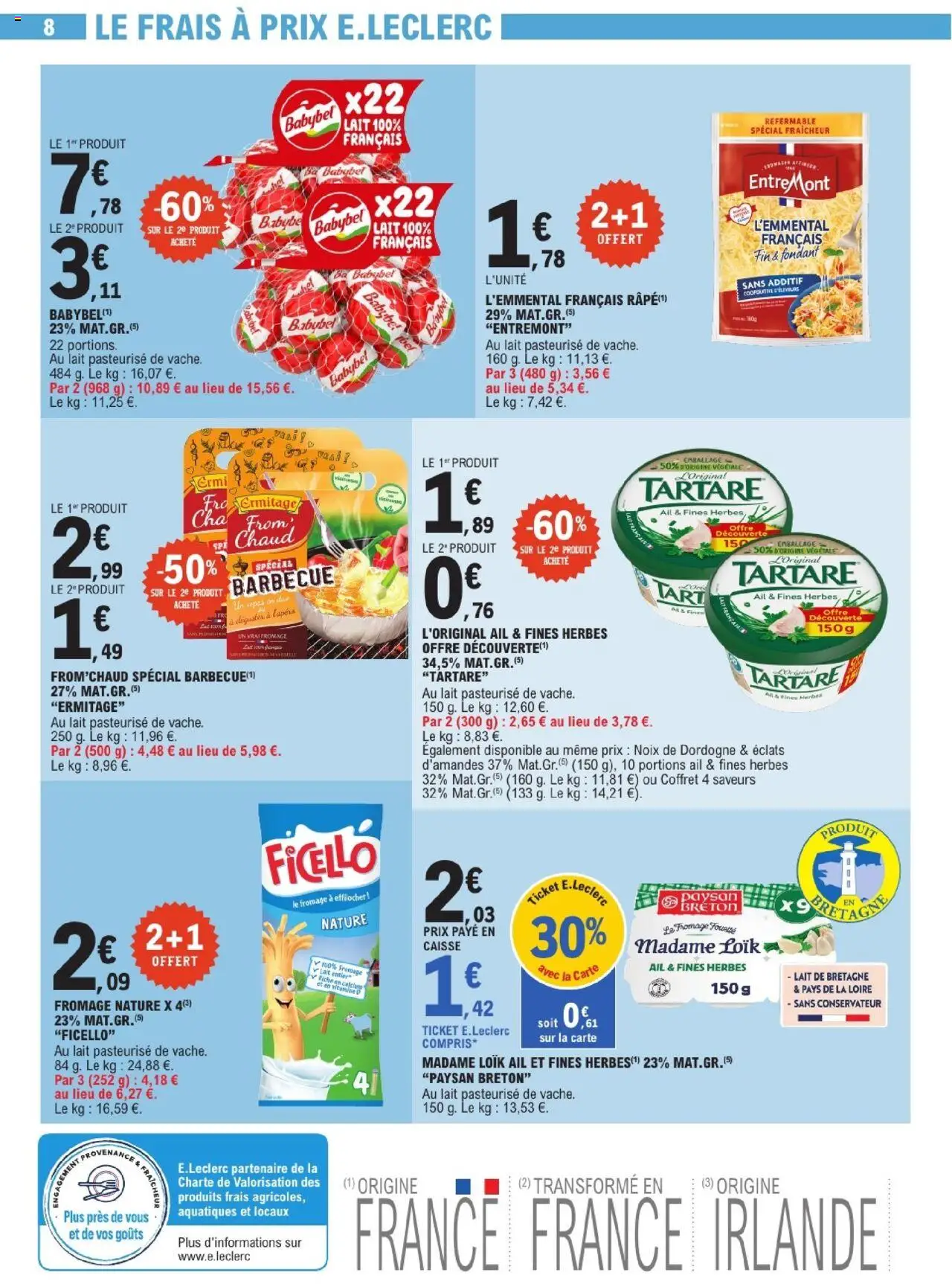  | Page: 8 | Produits: Lait entier, Ail, Lait, Noix