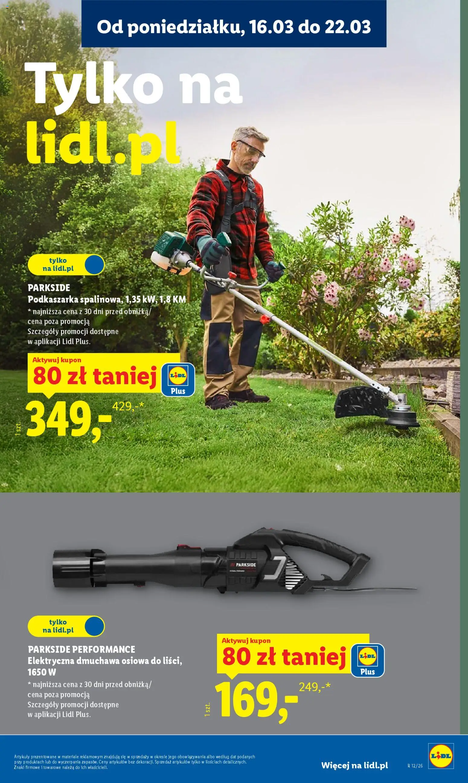 Lidl Polsko leták - Oferta wazna od 16.03.2026 | Strana: 7 | Produkty: Parkside