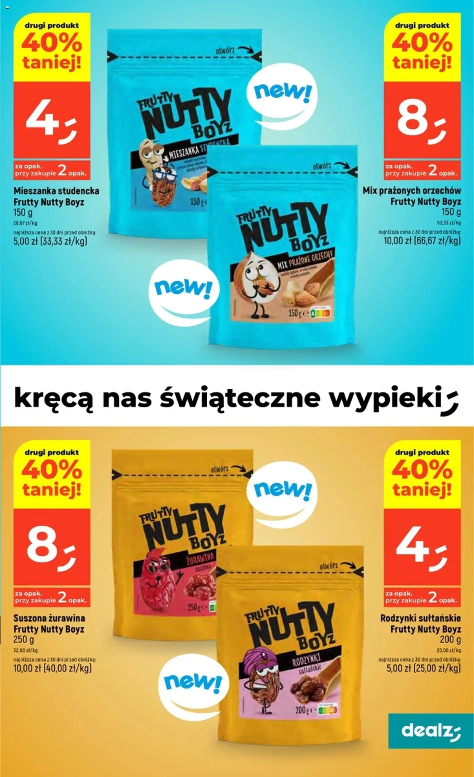 Dealz Gazetka od 20.11.2025 | Strona: 39 | Produkty: Żurawina, Orzechy, Rodzynki