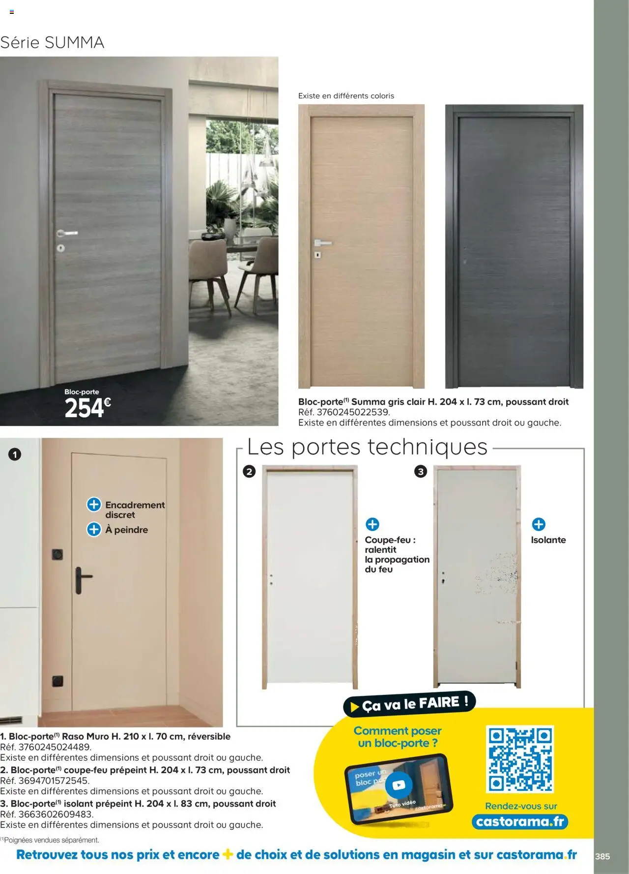 {H1} | Page: 385 | Produits: Vidéo, Poignées, Portes