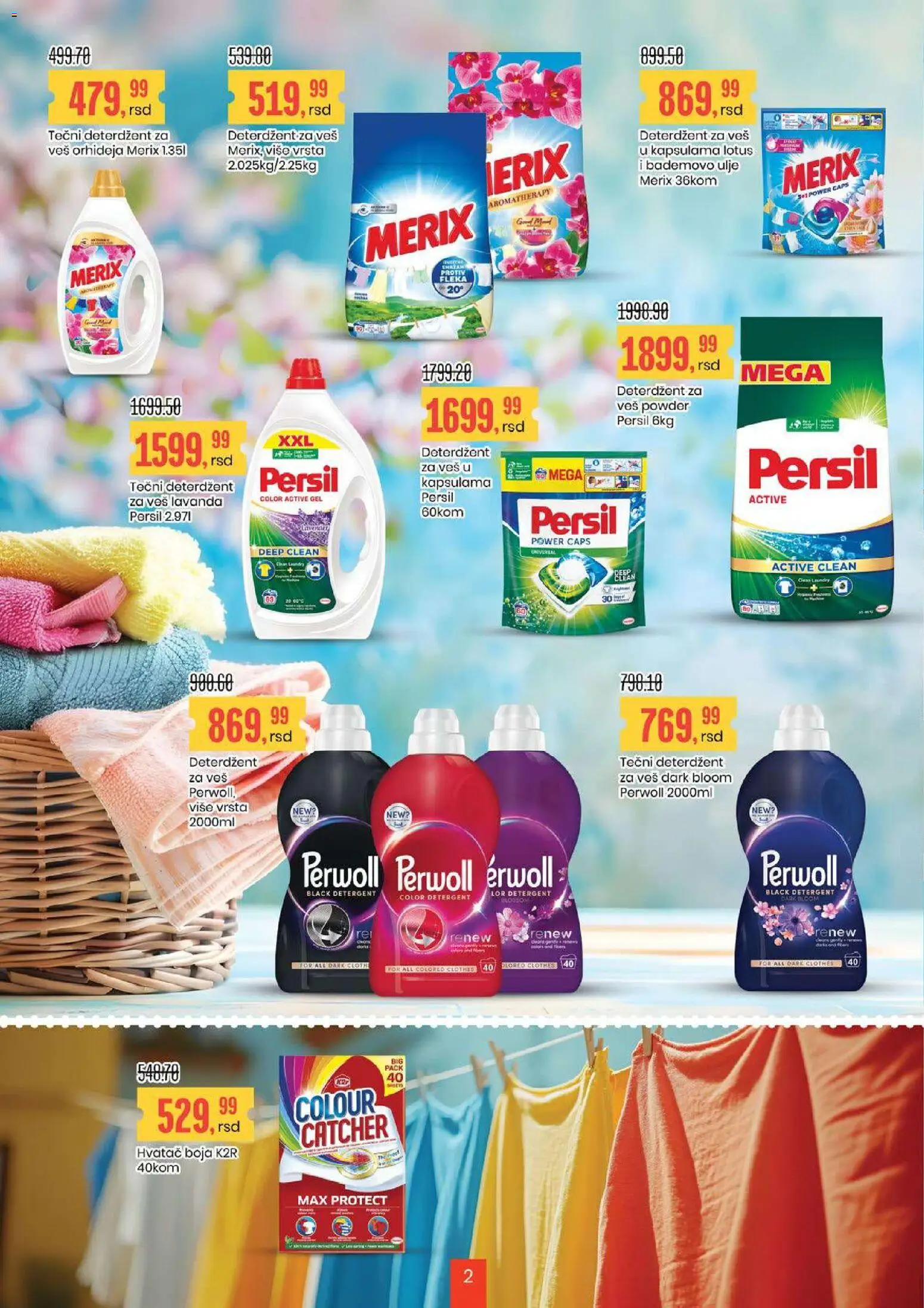Aroma Market katalog - važi od 06.03.2026 | Strana: 2 | Proizvode: Deterdžent, Ulje, Orhideja, Persil