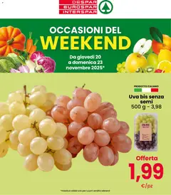 Anteprima del volantino Eurospar Weekend catalogo valido a partire dal 20.11.2025