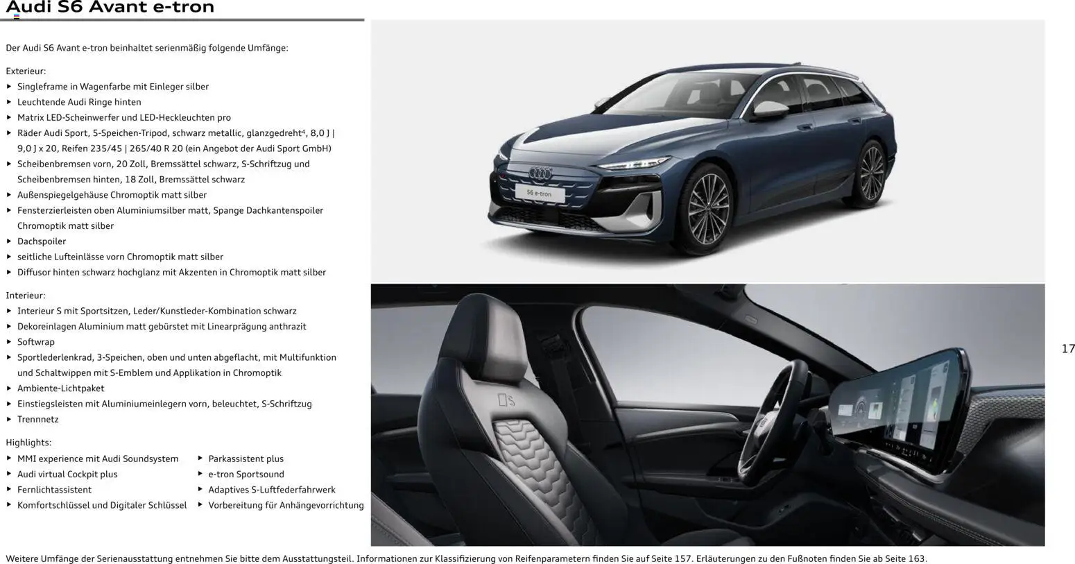 Audi  A6 e-tron – gültig ab 01.10.2025 | Seite: 17