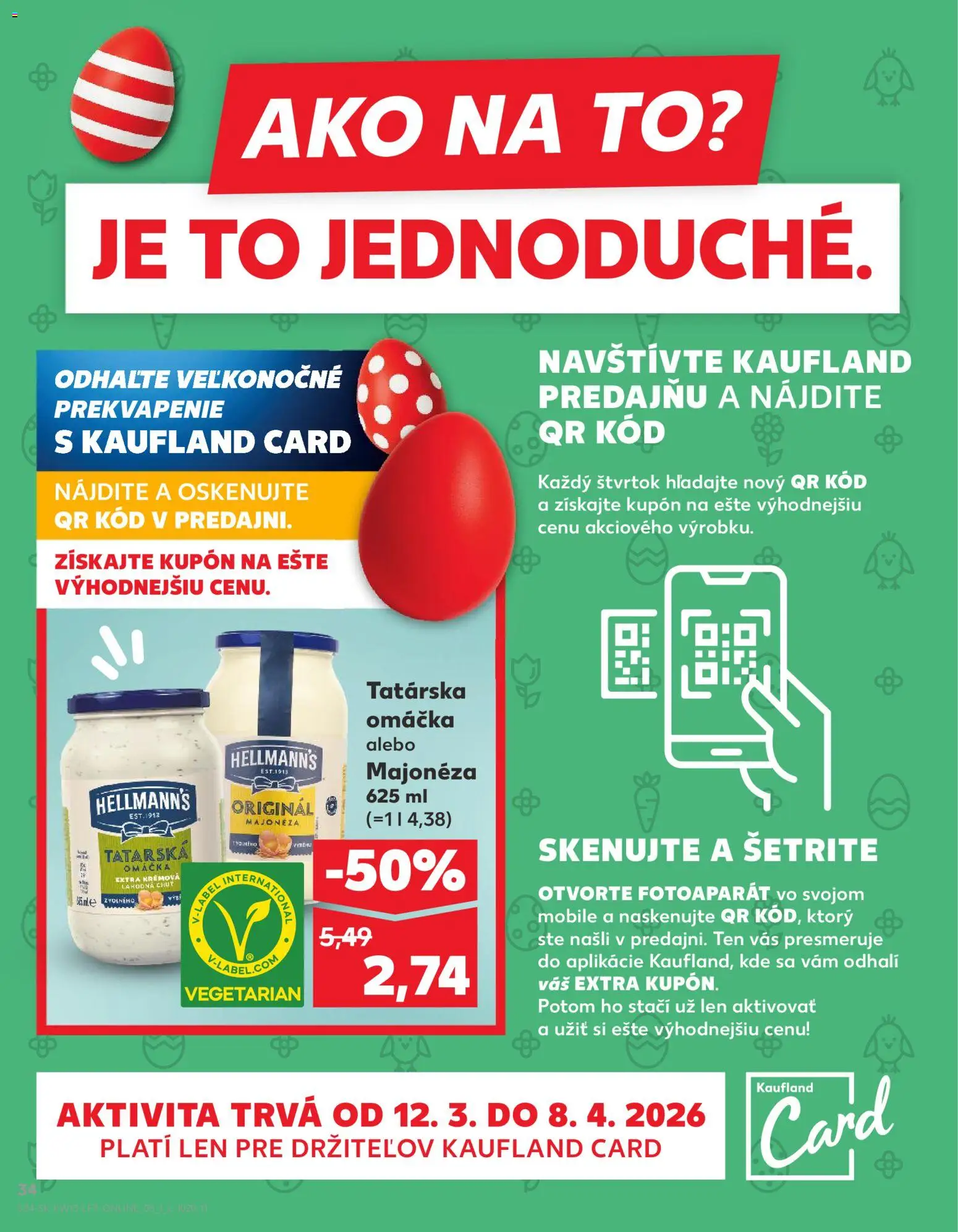 Nové Kaufland akcie – leták je platný od 26.03.2026 | Strana: 34 | Produkty: Fotoaparát, Tatárska omáčka, Omáčka