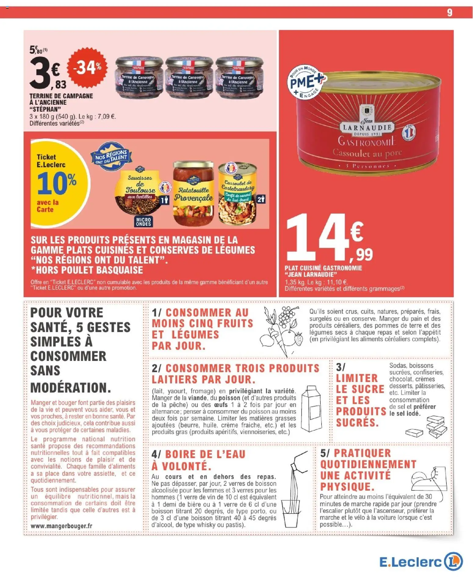 {H1} | Page: 9 | Produits: Vélo, Sucre, Pain, Poisson