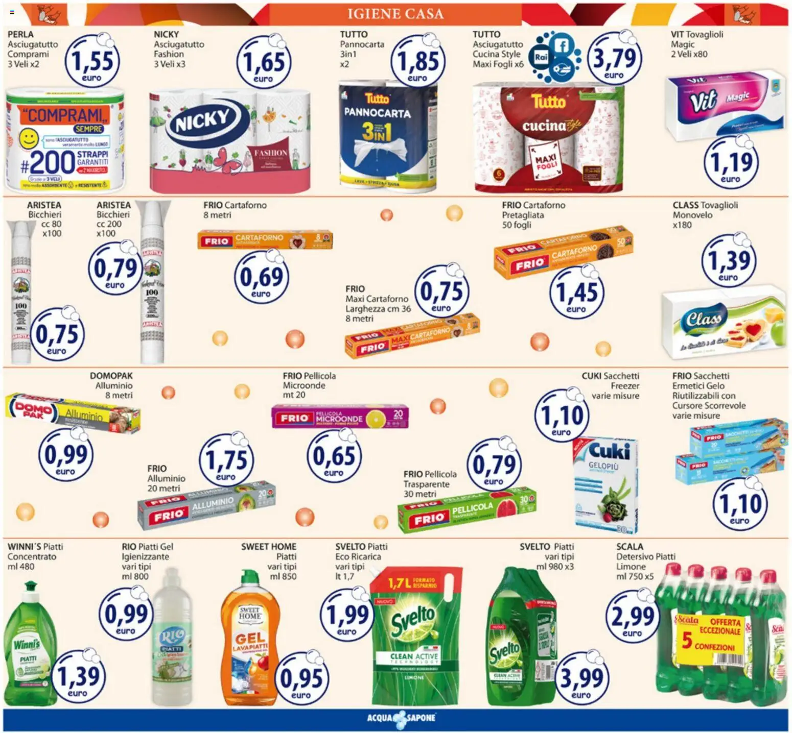 Volantino Acqua e Sapone del 09.03.2026 | Pagina: 13 | Prodotti: Microonde, Sapone, Limone, Scala