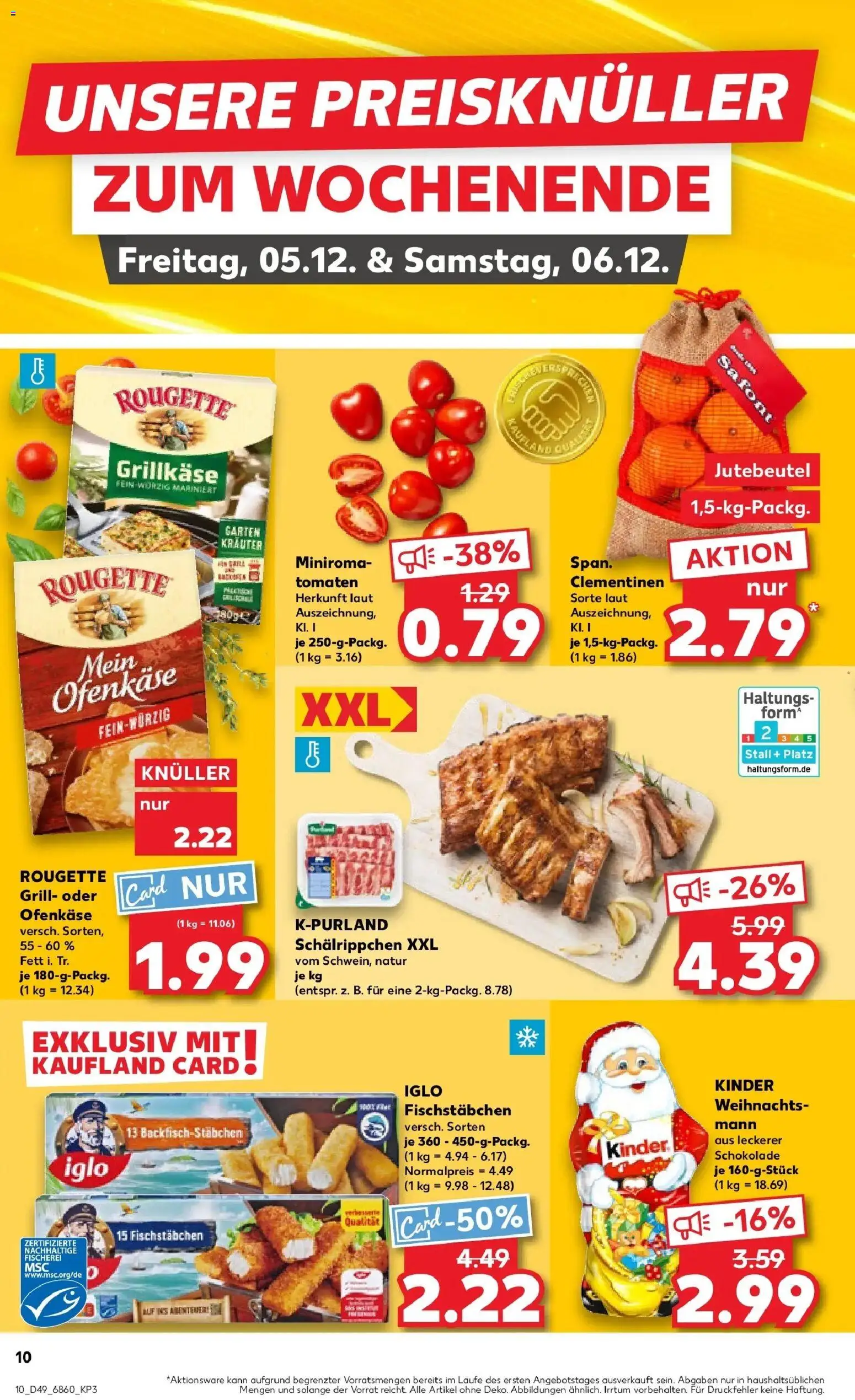 Kaufland prospekt Bad Kreuznach	 – gültig ab 04.12.2025 | Seite: 10 | Produkte: Grill, Schokolade, Tomaten, Fischstabchen