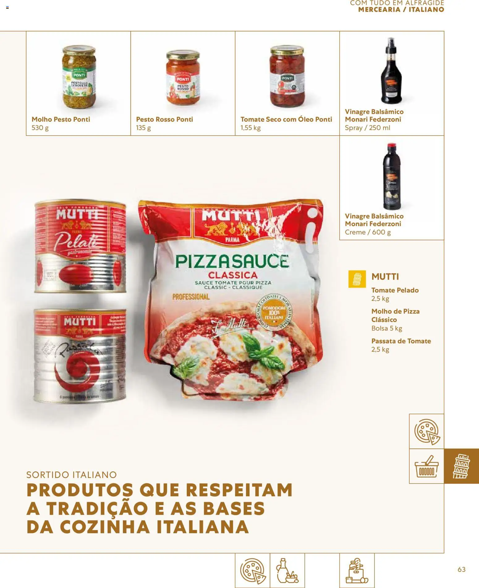 Recheio - Catálogo de Alfragide │ válido de 16.03.2026 | Página: 63 | Produtos: Vinagre balsâmico, Bolsa, Tomate, Creme
