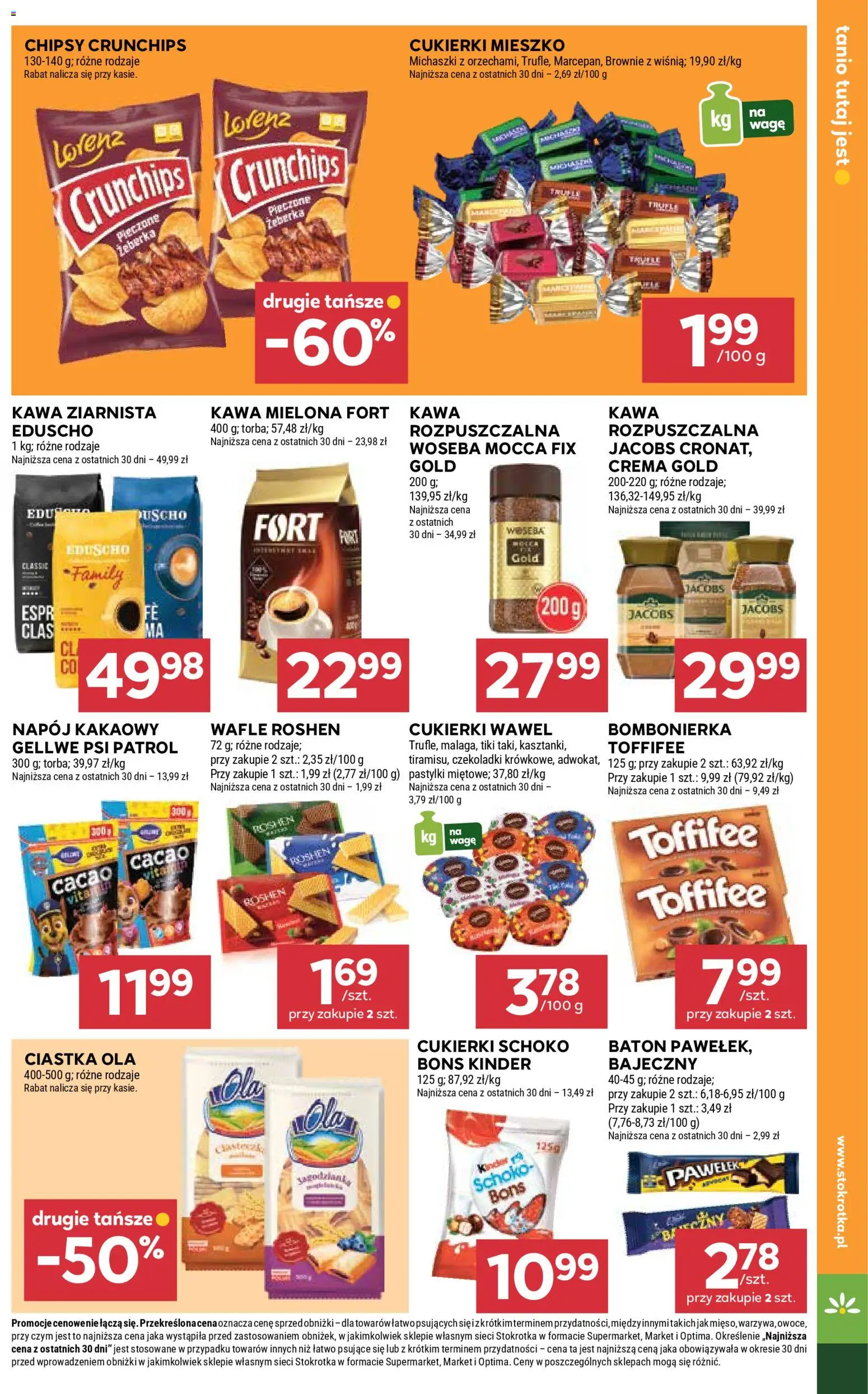 Stokrotka Gazetka - Market od 29.01.2026 | Strona: 15 | Produkty: Chipsy, Bombonierka, Toffifee, Brownie