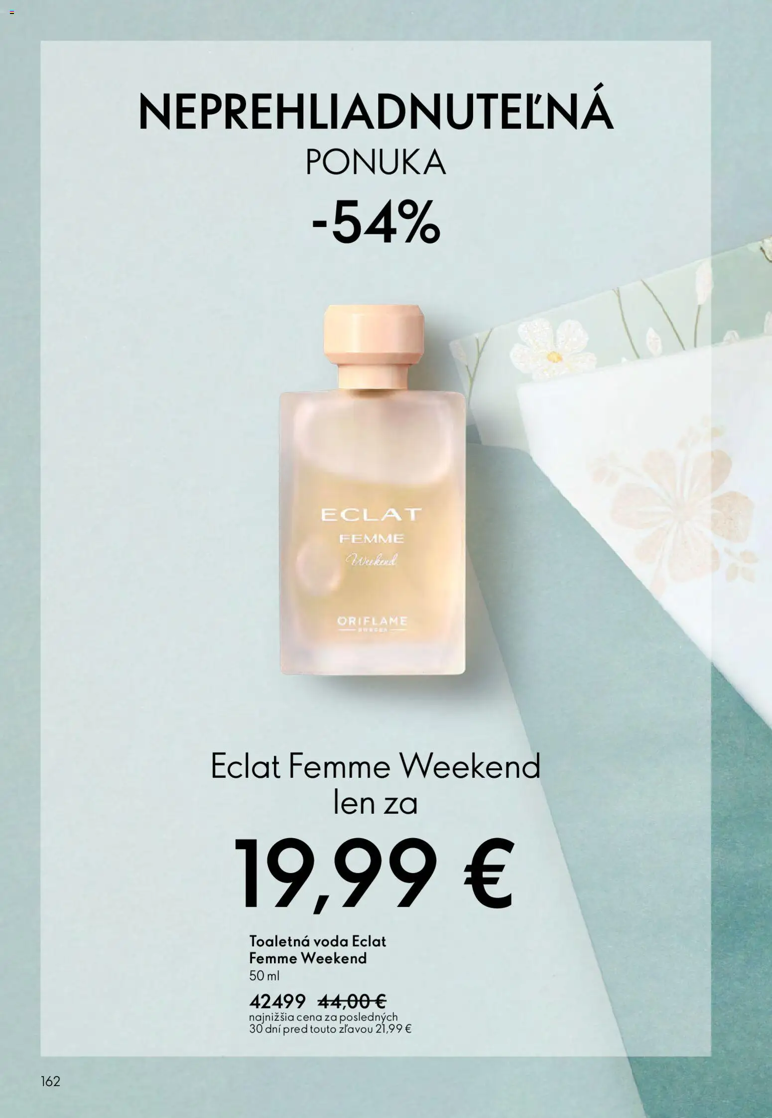 Nové Oriflame akcie – leták je platný od 04.03.2026 | Strana: 162 | Produkty: Toaletná voda, Voda