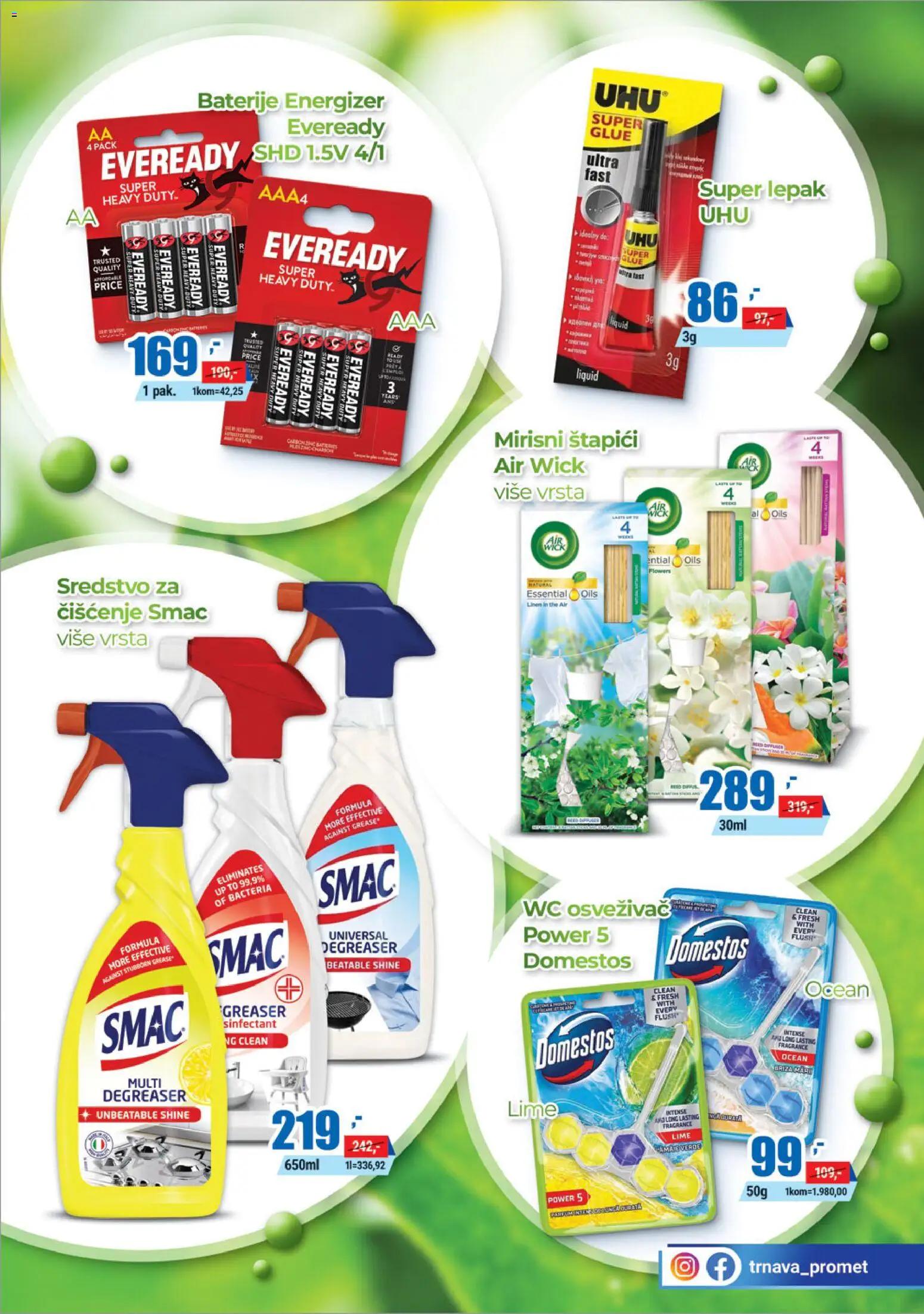 Trnava Promet katalog - važi od 02.04.2026 | Strana: 29 | Proizvode: Air wick, Wc, Baterije