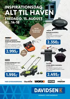 Eksempel på tilbudsavis Davidsen - Inspirationsdag Haderslev fra butik Davidsen gyldig fra 15.08.2025