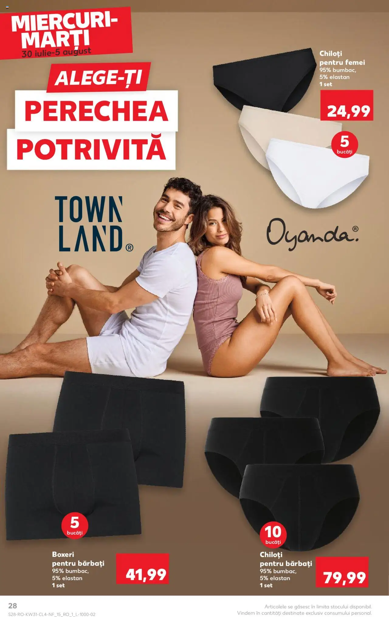 Catalog Kaufland - București – valabil de la 30.07.2025 | Pagină: 28 | Produse: Chiloți, Boxeri
