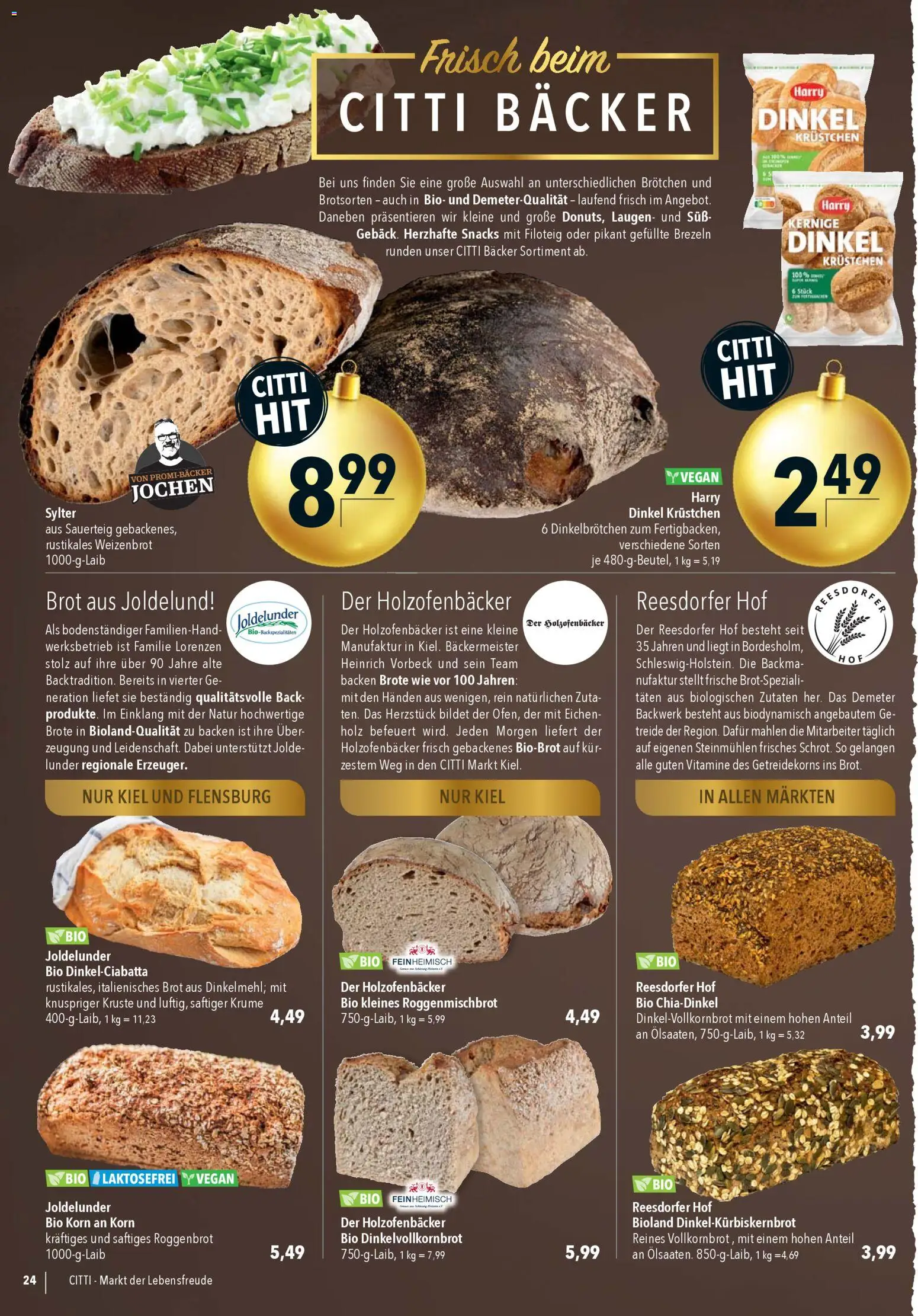 CITTI Markt Prospekt 	 – gültig ab 03.12.2025 | Seite: 24 | Produkte: Brot