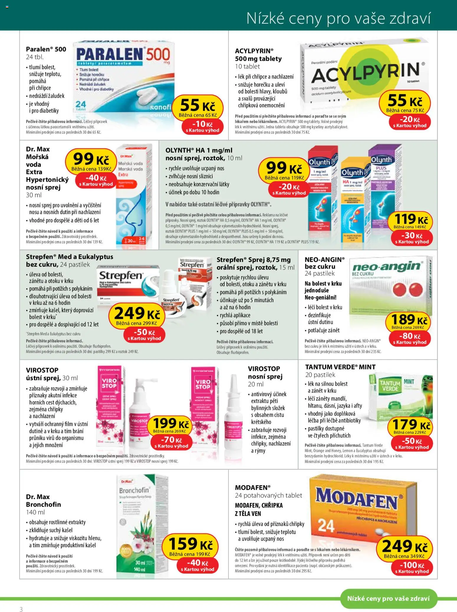 Dr. Max leták od 01.11.2025 | Strana: 3 | Produkty: Med, Eukalyptus, Tantum Verde, Tablet