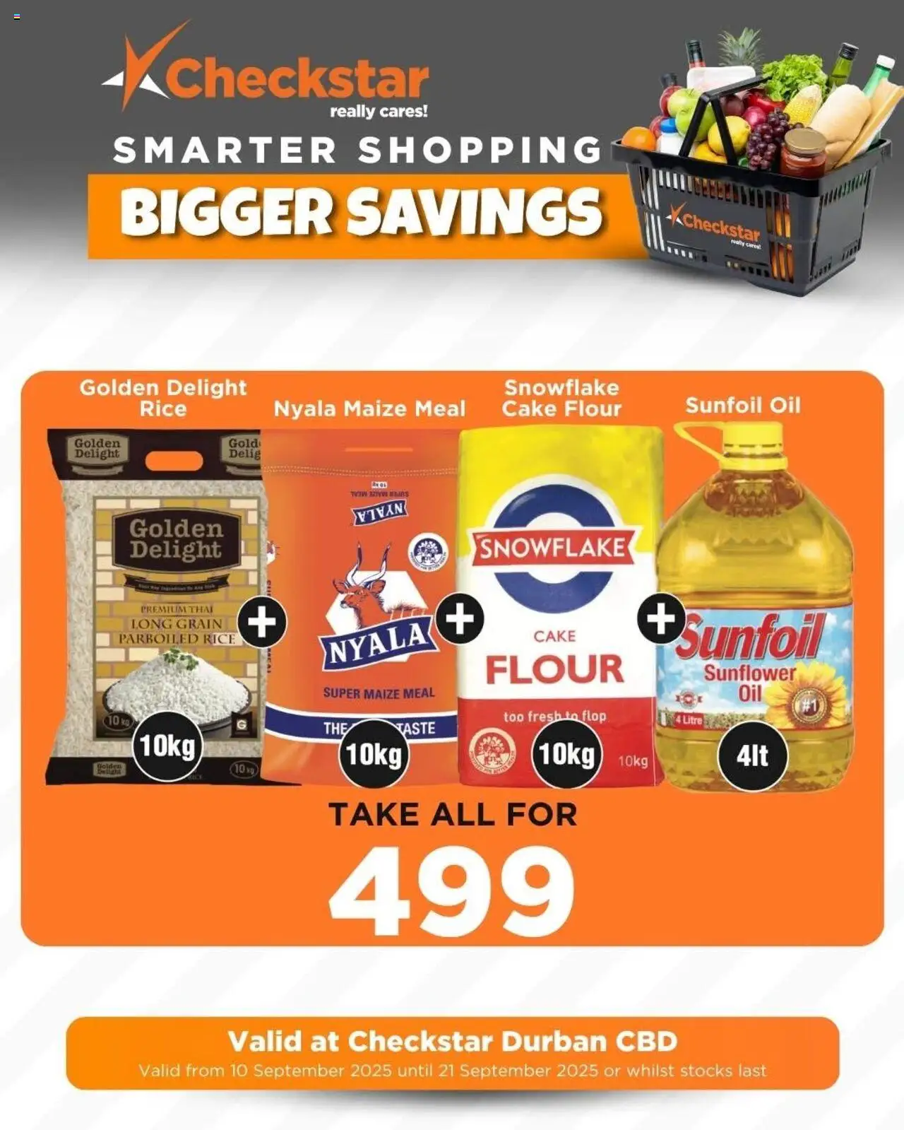New Check Star catalogue – valid from 10.09.2025 | Page: 2 | Products: Cake, Flour, Maize meal, Rice