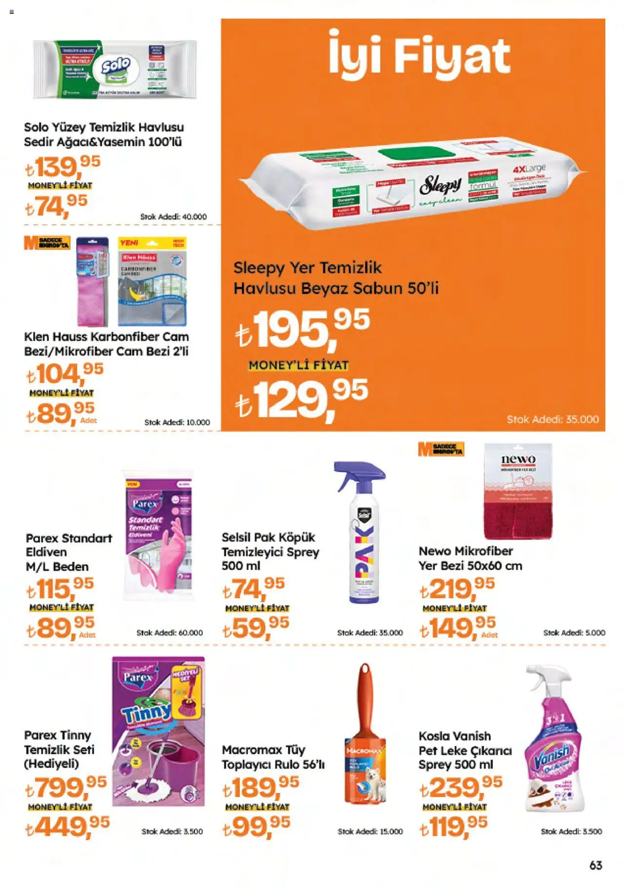 Migros Katalog - Migroskop - 09.10.2025 tarihinden itibaren geçerlidir | Sayfa: 63 | Ürünler: Sabun, Leke çıkarıcı, Eldiven