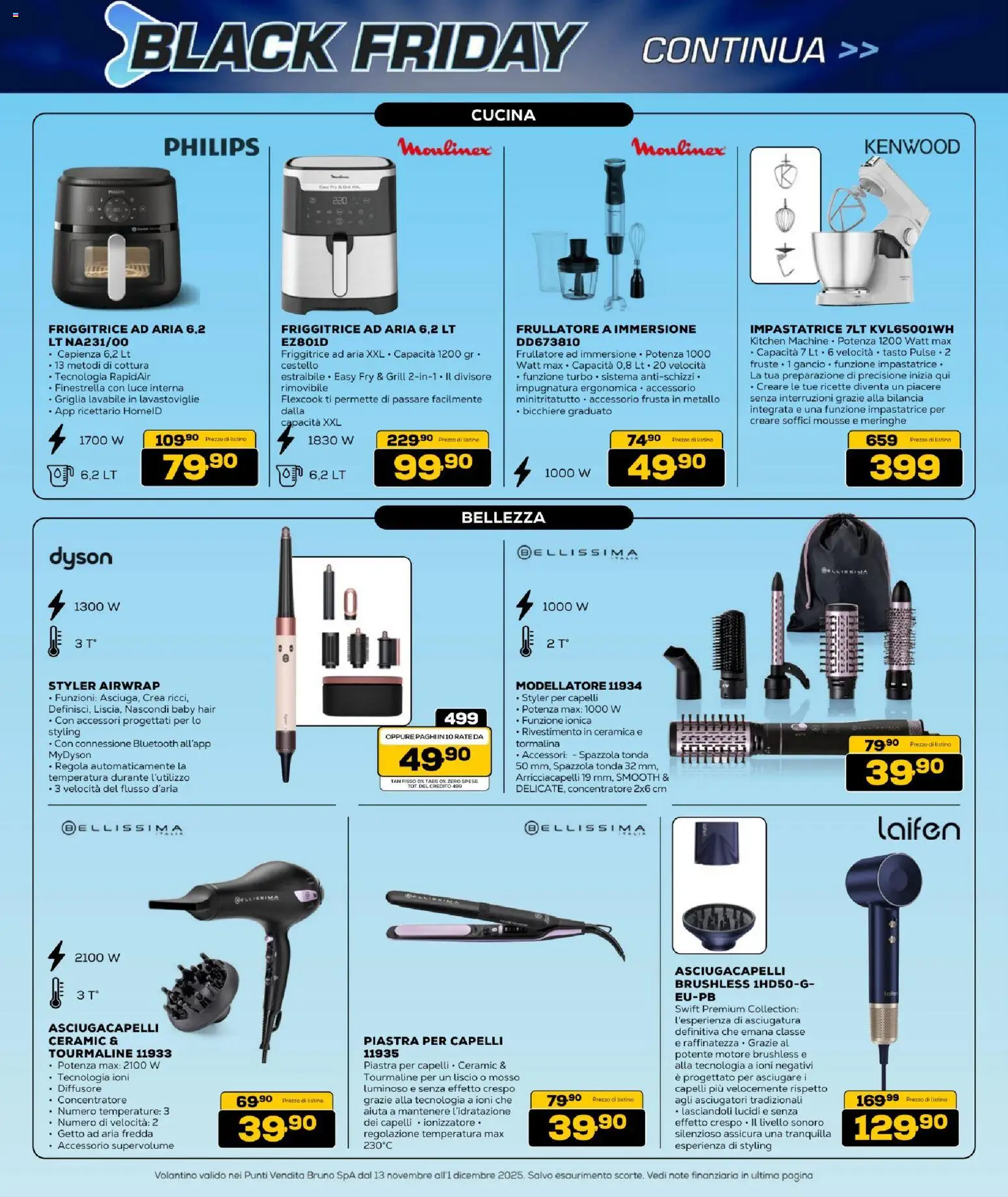 Volantino BRUNO del 13.11.2025 | Pagina: 32 | Prodotti: Lavastoviglie, Bilancia, Griglia, Piastra per capelli