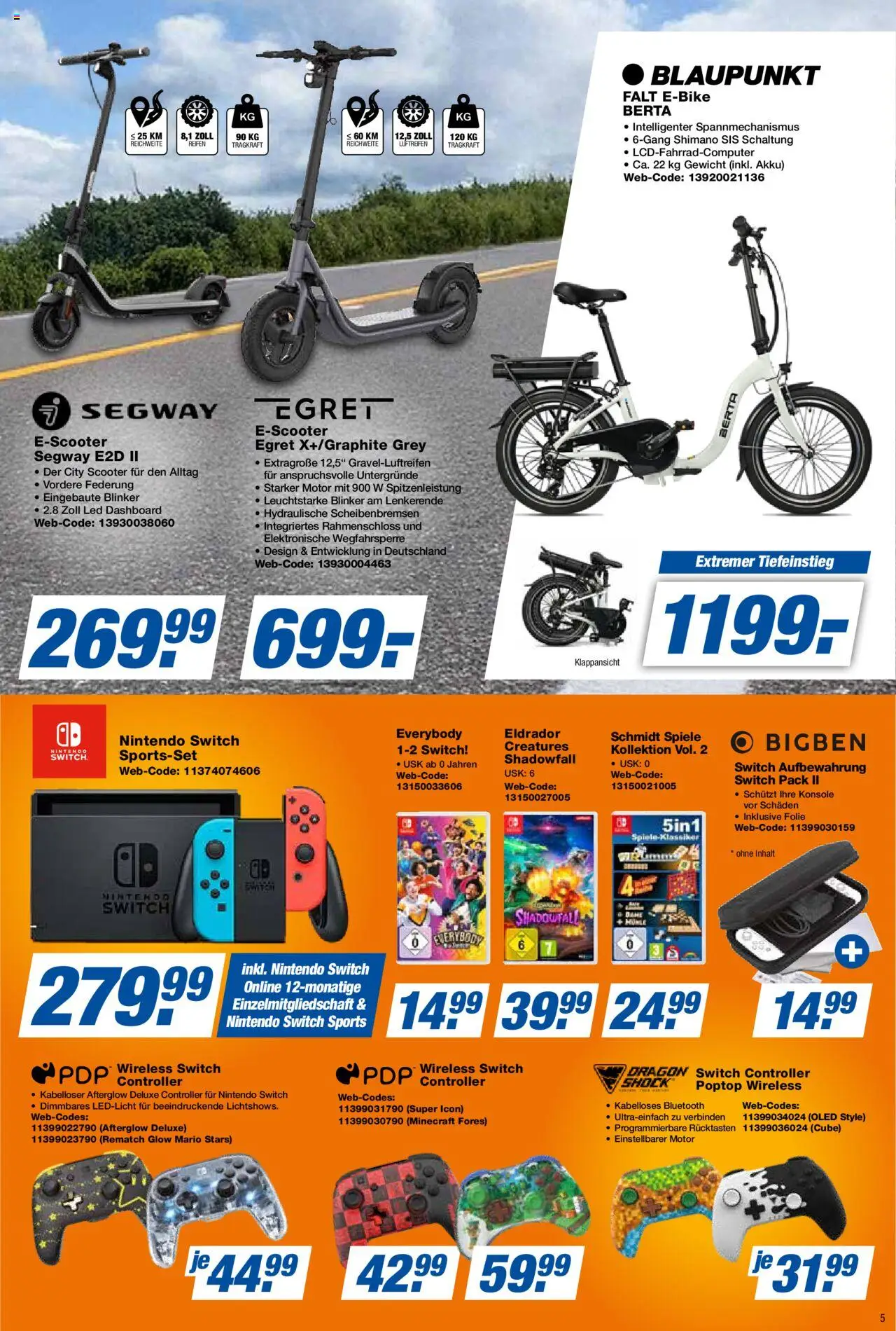 Expert Prospekt 	 – gültig ab 12.09.2025 | Seite: 5 | Produkte: Gewicht, Scooter