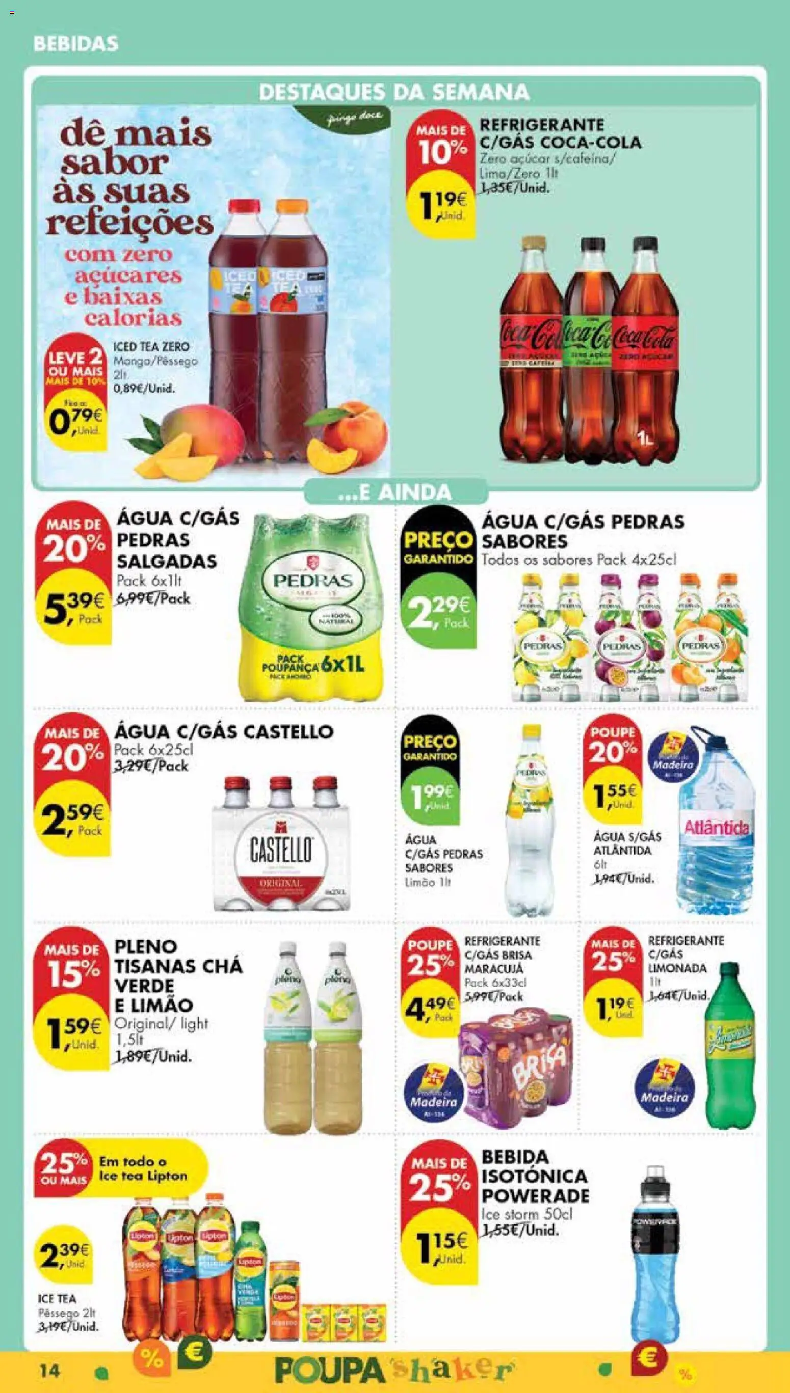 Pingo Doce Poupe Esta Semana Madeira │ válido de 06.01.2026 | Página: 14 | Produtos: Açúcar, Coca-cola, Bebida, Soda